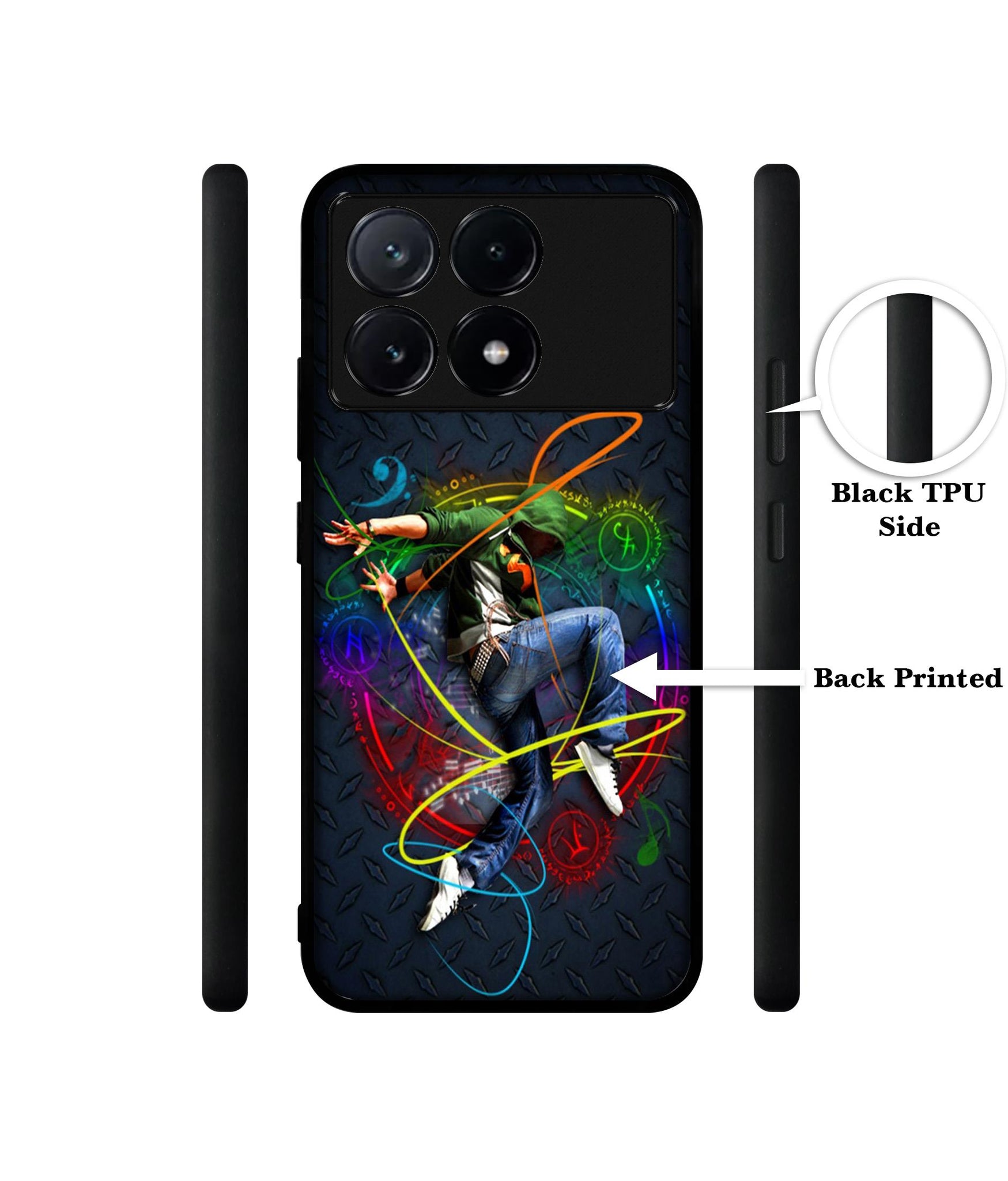Boy With Music Design Designer 2D Printed Back Case Cover for Poco X6 Pro 5G / Mi Redmi K70E 5G