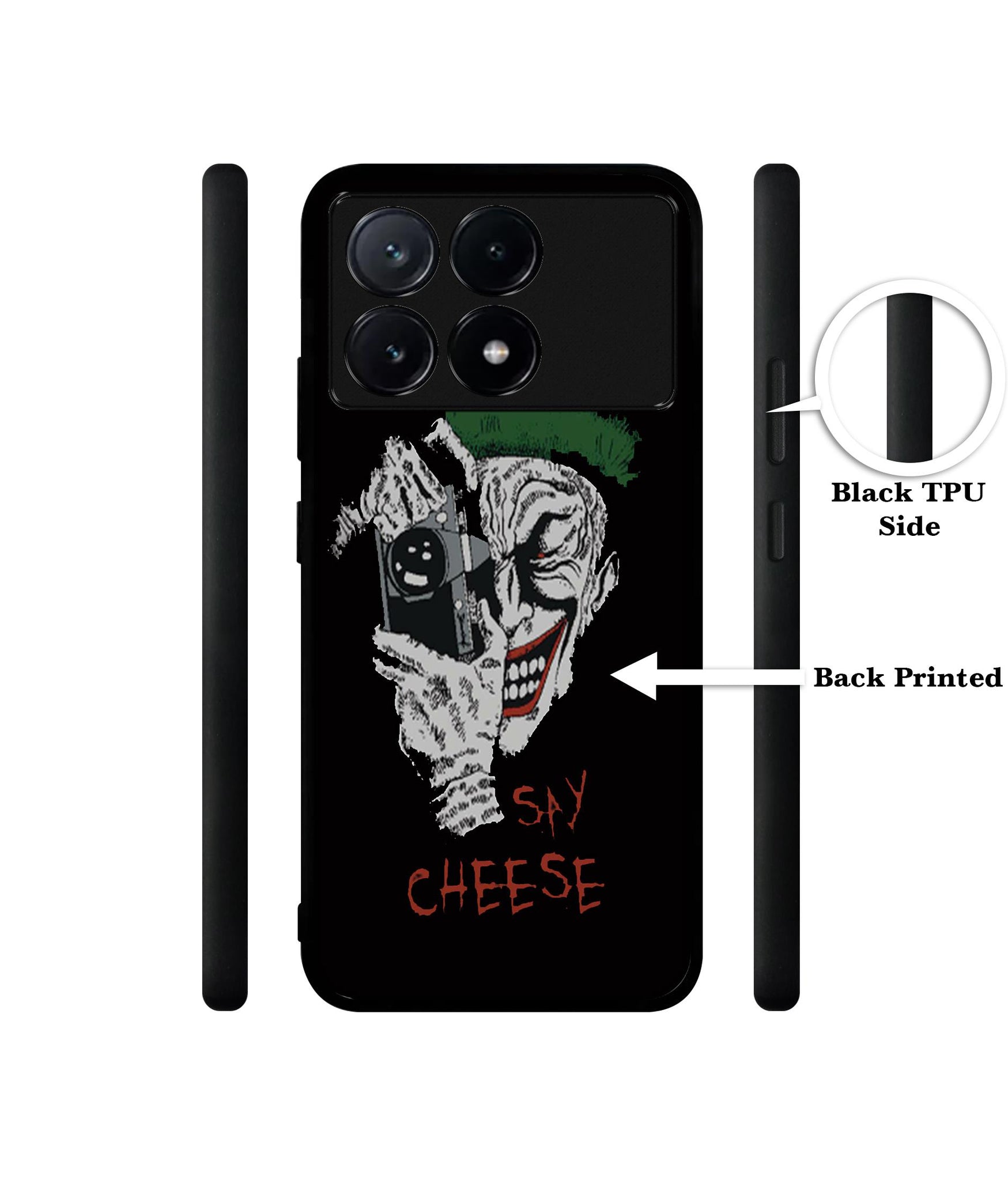 Joker Say Cheese Design Designer 2D Printed Back Case Cover for Poco X6 Pro 5G / Mi Redmi K70E 5G