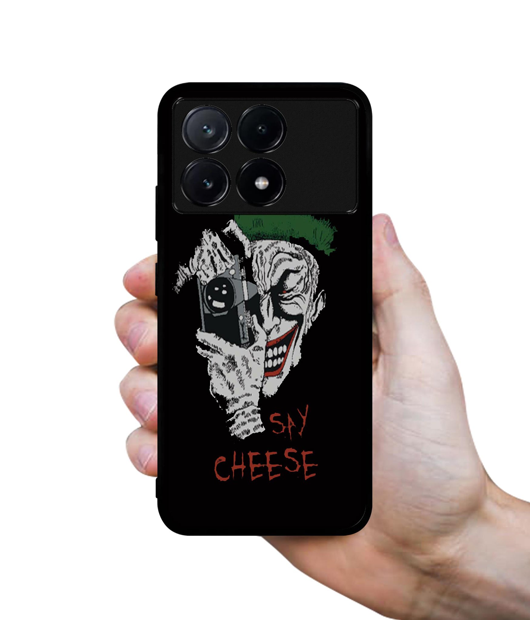 Joker Say Cheese Design Designer 2D Printed Back Case Cover for Poco X6 Pro 5G / Mi Redmi K70E 5G