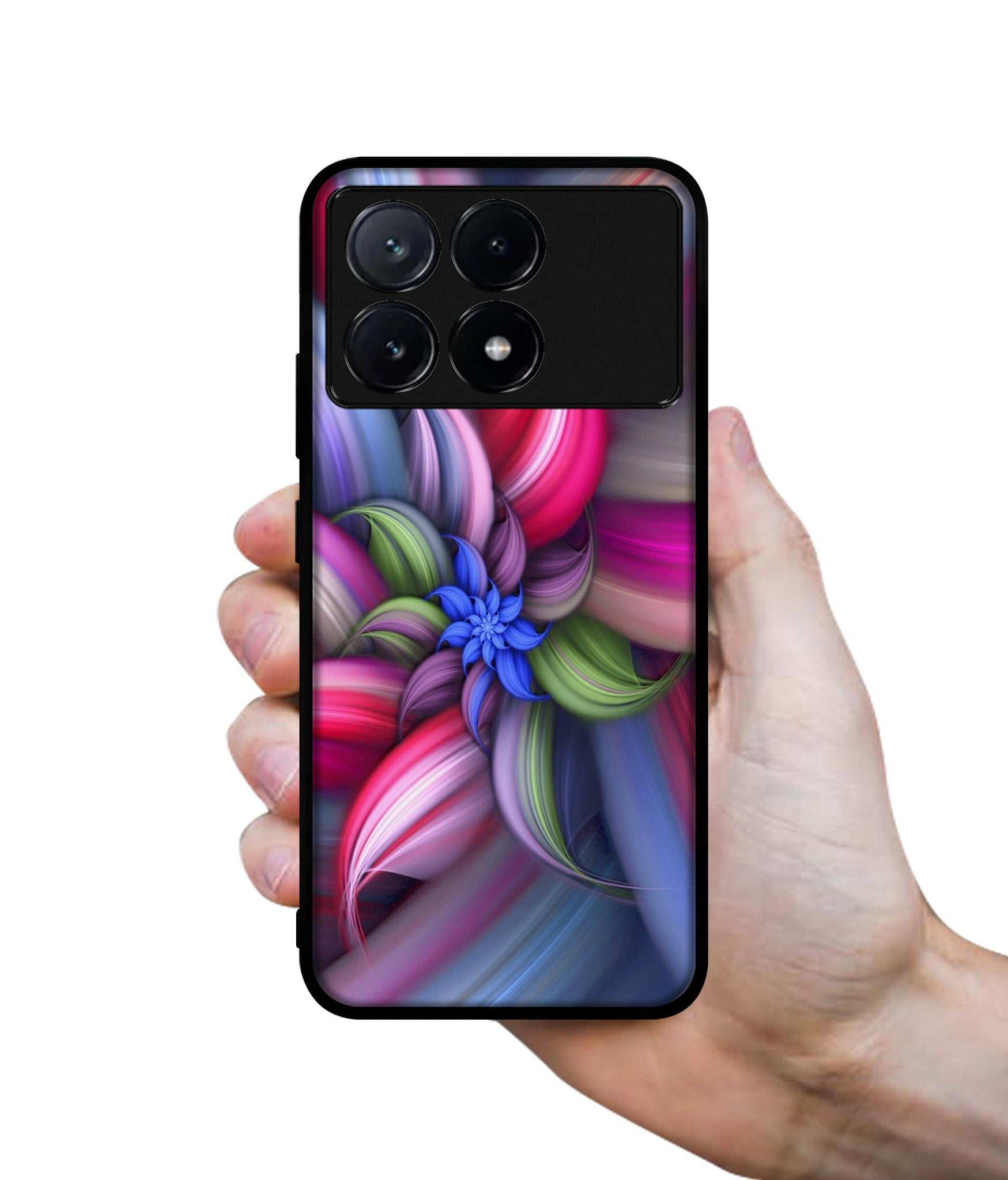 Colorful Flower Design Designer 2D Printed Back Case Cover for Poco X6 Pro 5G / Mi Redmi K70E 5G