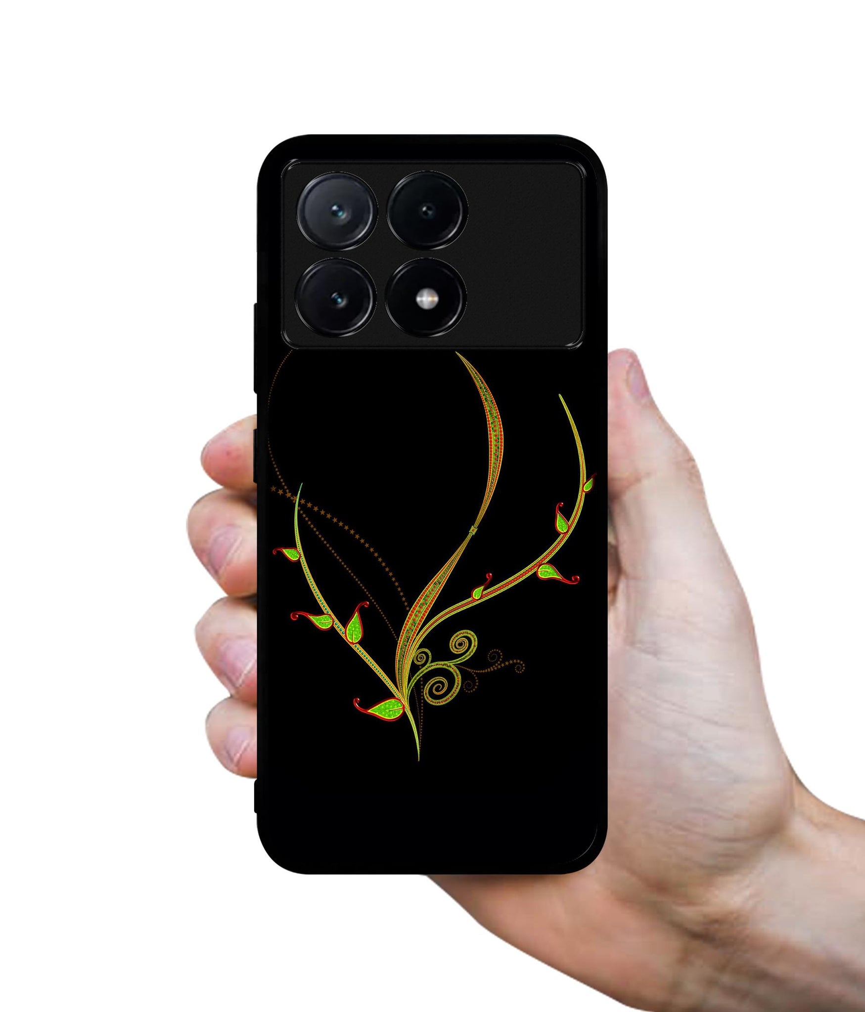 Yellow Pattern Design Designer 2D Printed Back Case Cover for Poco X6 Pro 5G / Mi Redmi K70E 5G