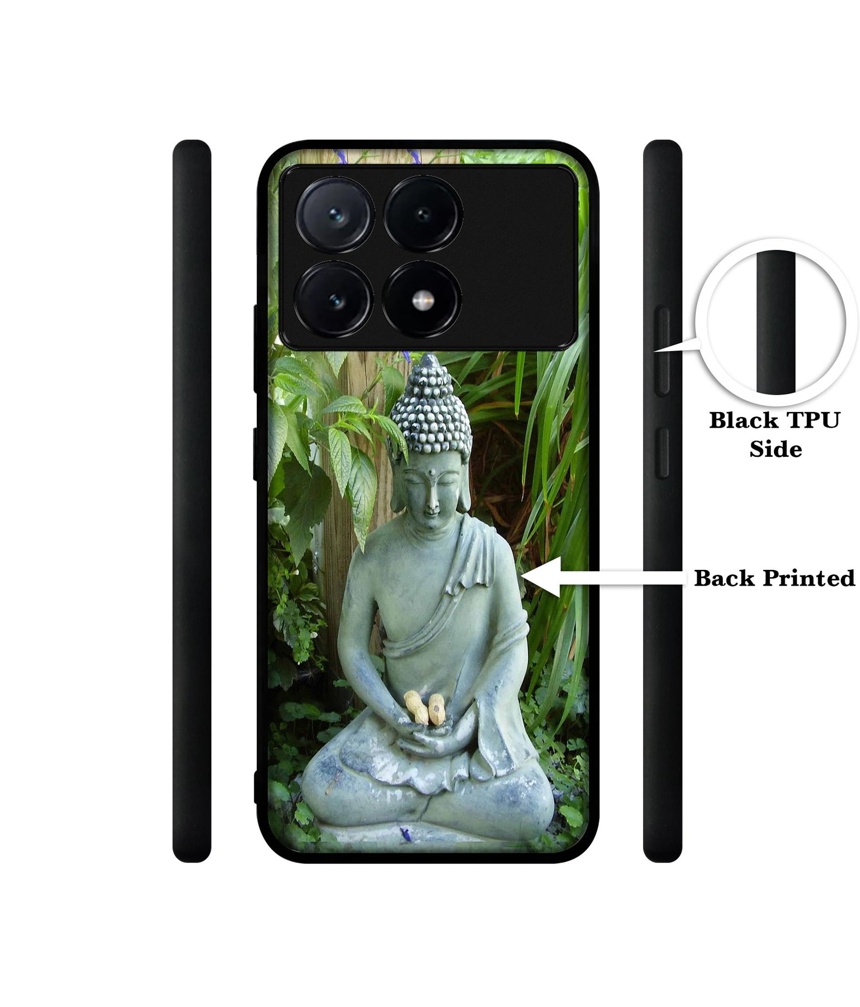 Buddhism Design Designer 2D Printed Back Case Cover for Poco X6 Pro 5G / Mi Redmi K70E 5G