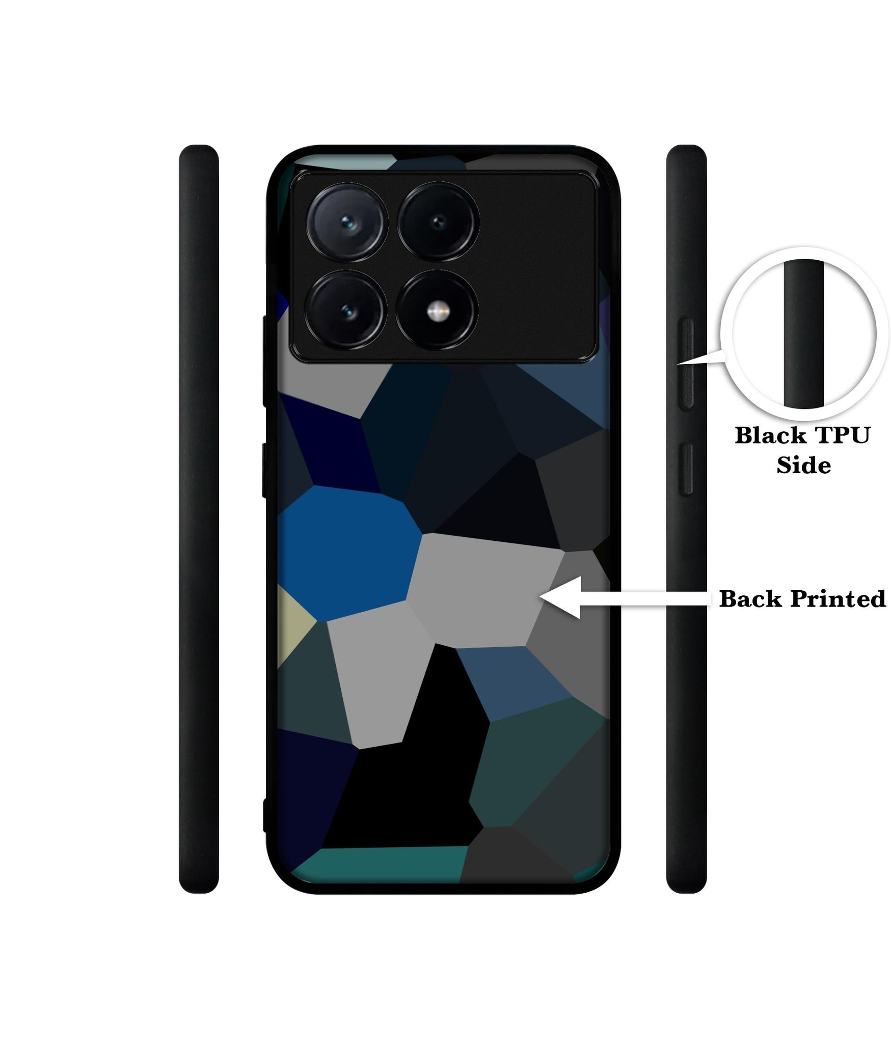 Mathematical Shape Design Designer 2D Printed Back Case Cover for Poco X6 Pro 5G / Mi Redmi K70E 5G