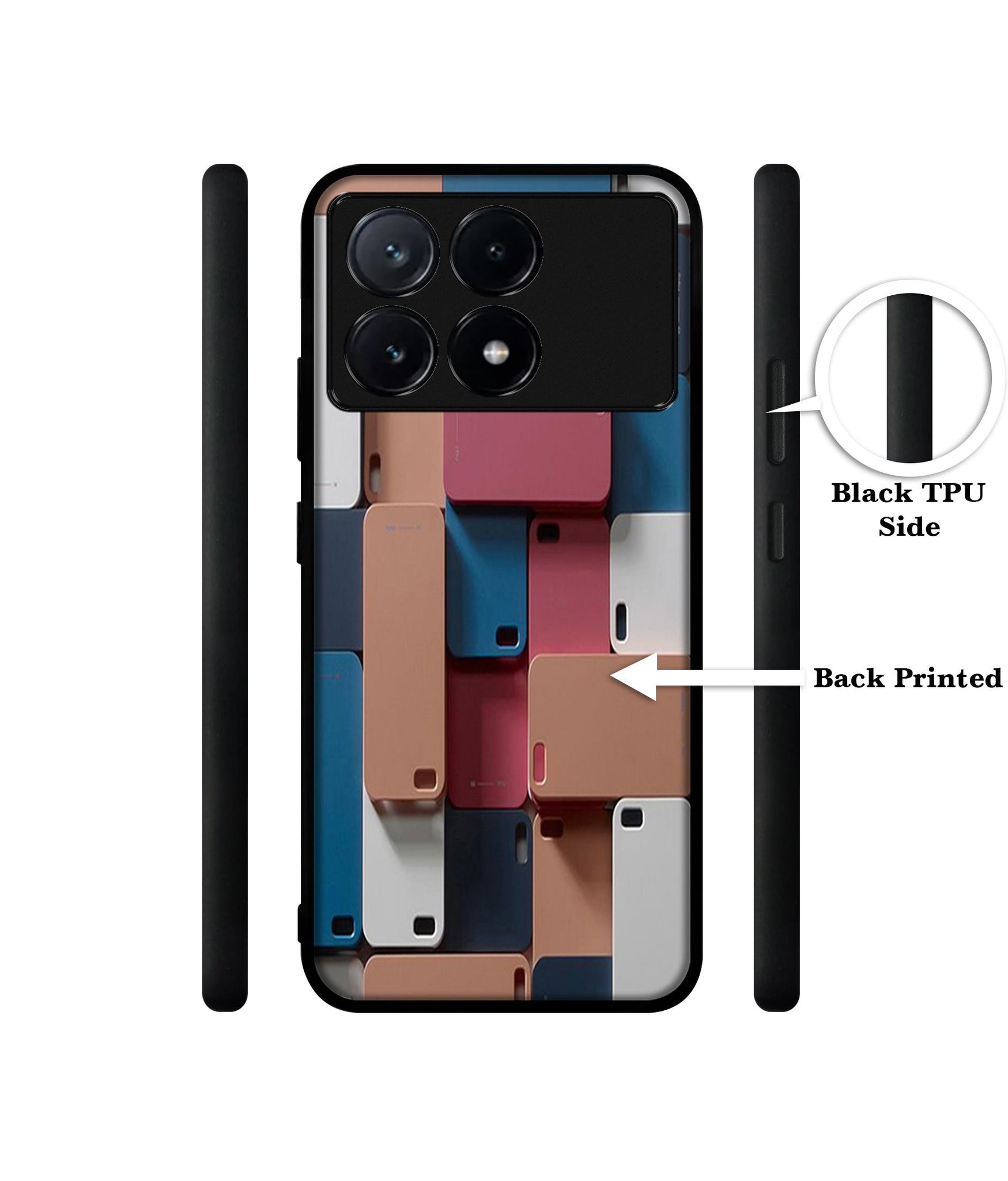 Mobile Cover Design Designer 2D Printed Back Case Cover for Poco X6 Pro 5G / Mi Redmi K70E 5G