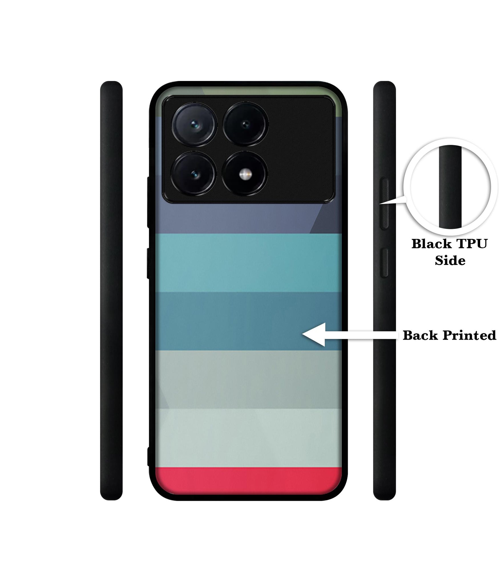 Colorful Lines Design Designer 2D Printed Back Case Cover for Poco X6 Pro 5G / Mi Redmi K70E 5G