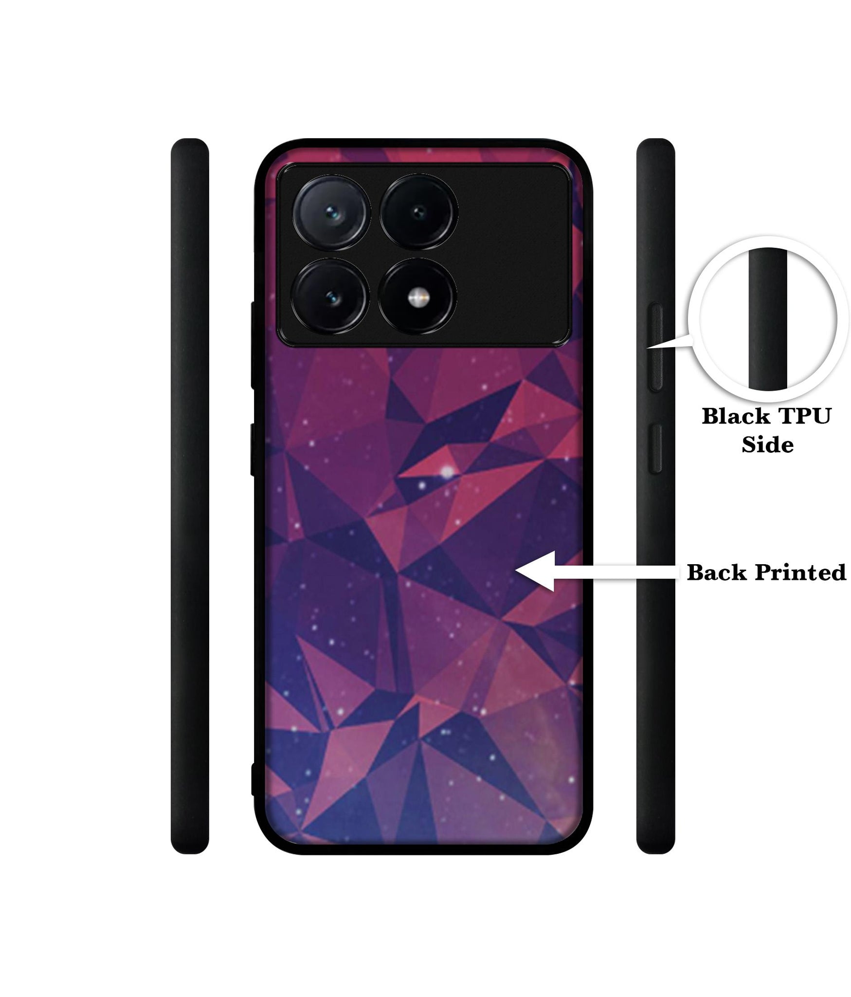 Bad Color Shape Design Designer 2D Printed Back Case Cover for Poco X6 Pro 5G / Mi Redmi K70E 5G