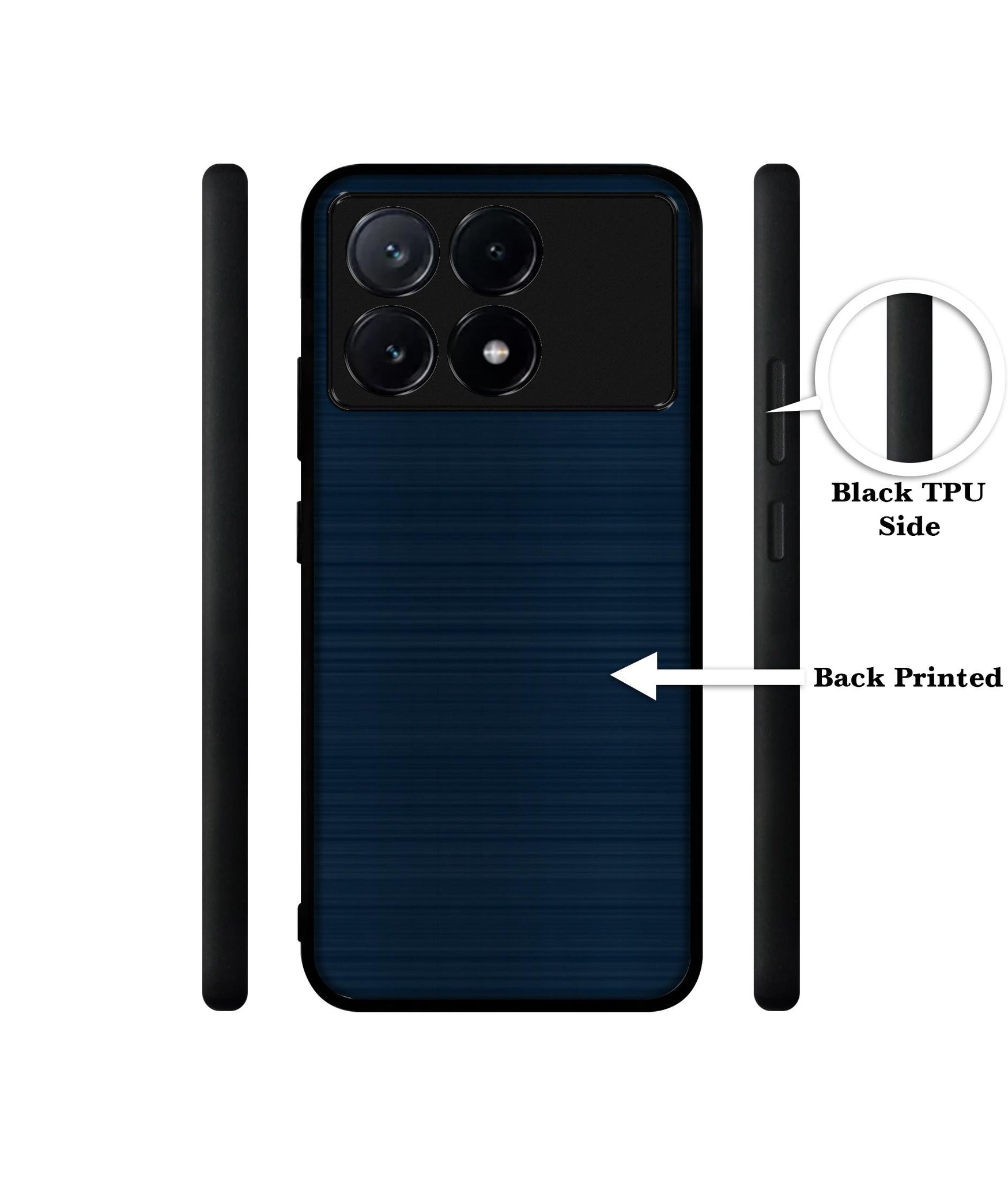 Blue Line Design Designer 2D Printed Back Case Cover for Poco X6 Pro 5G / Mi Redmi K70E 5G
