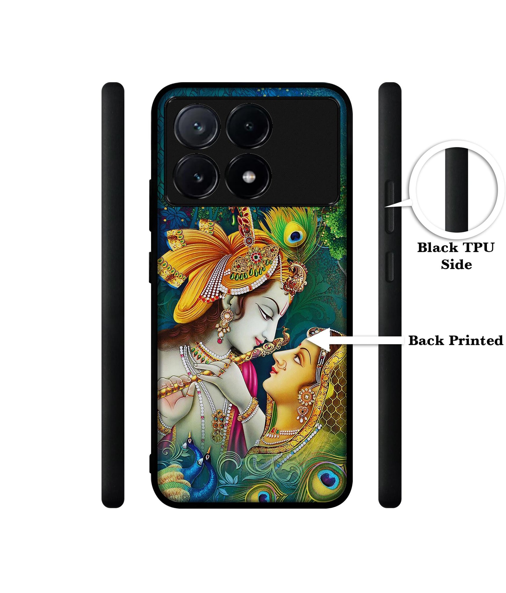 Radha Kishan Love Design Designer 2D Printed Back Case Cover for Poco X6 Pro 5G / Mi Redmi K70E 5G