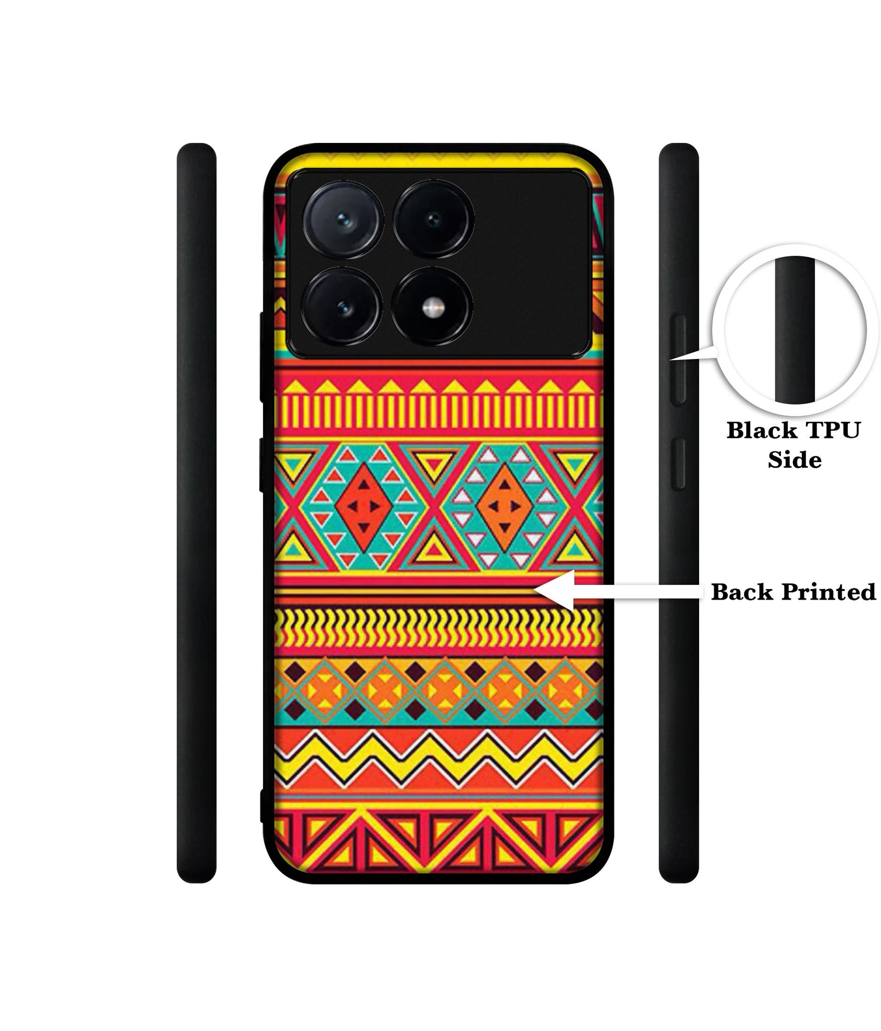 Artistic Rangoli Design Designer 2D Printed Back Case Cover for Poco X6 Pro 5G / Mi Redmi K70E 5G
