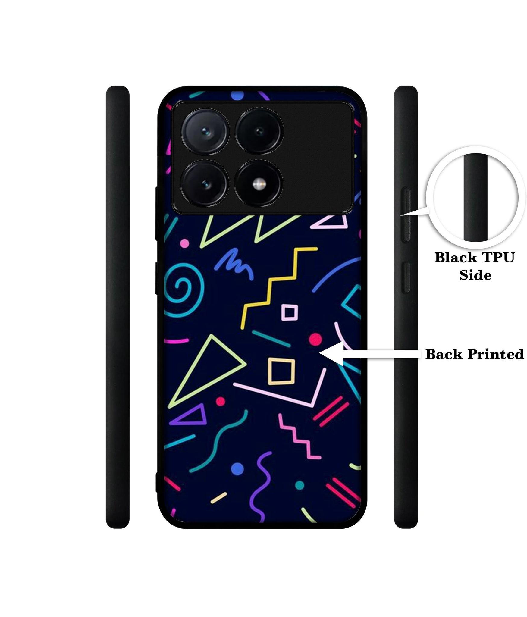 Retro Abstract Design Designer 2D Printed Back Case Cover for Poco X6 Pro 5G / Mi Redmi K70E 5G