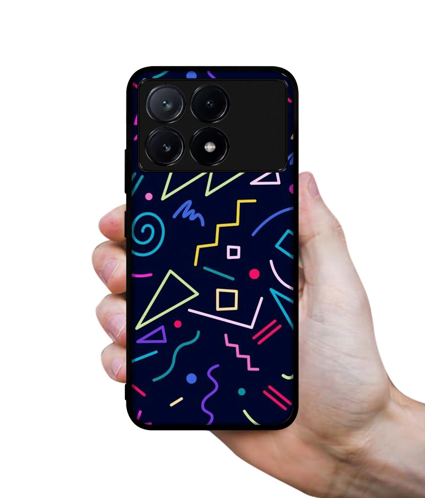 Retro Abstract Design Designer 2D Printed Back Case Cover for Poco X6 Pro 5G / Mi Redmi K70E 5G