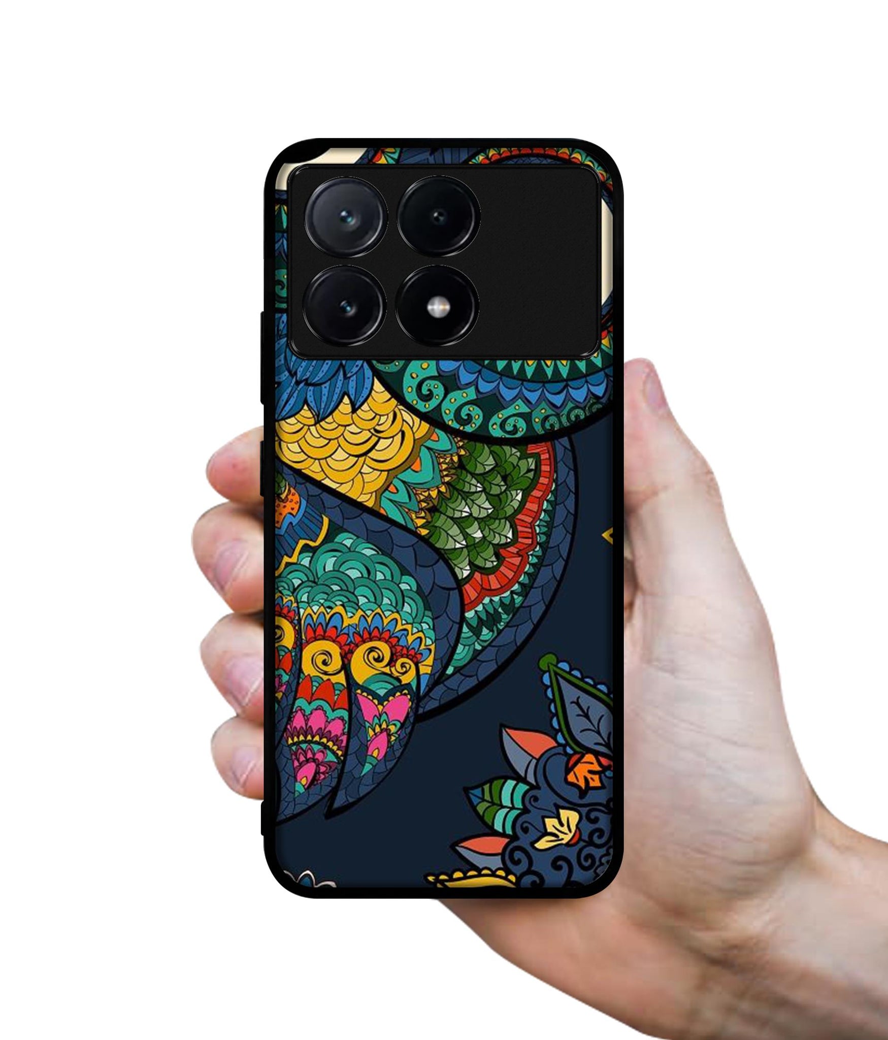 Owl Illustration Design Designer 2D Printed Back Case Cover for Poco X6 Pro 5G / Mi Redmi K70E 5G