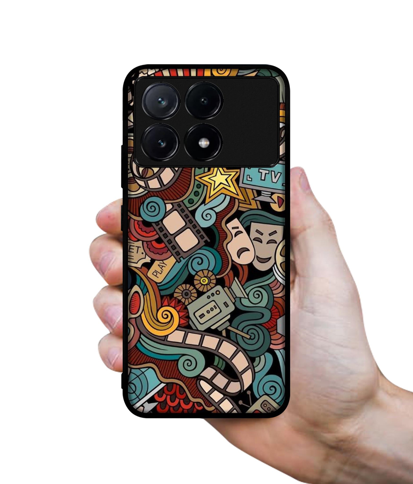 Movies Design Designer 2D Printed Back Case Cover for Poco X6 Pro 5G / Mi Redmi K70E 5G