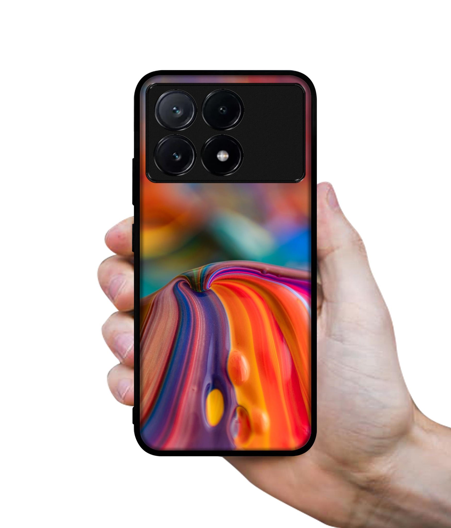 Rainbow Colors Designer 2D Printed Back Case Cover for Poco X6 Pro 5G / Mi Redmi K70E 5G