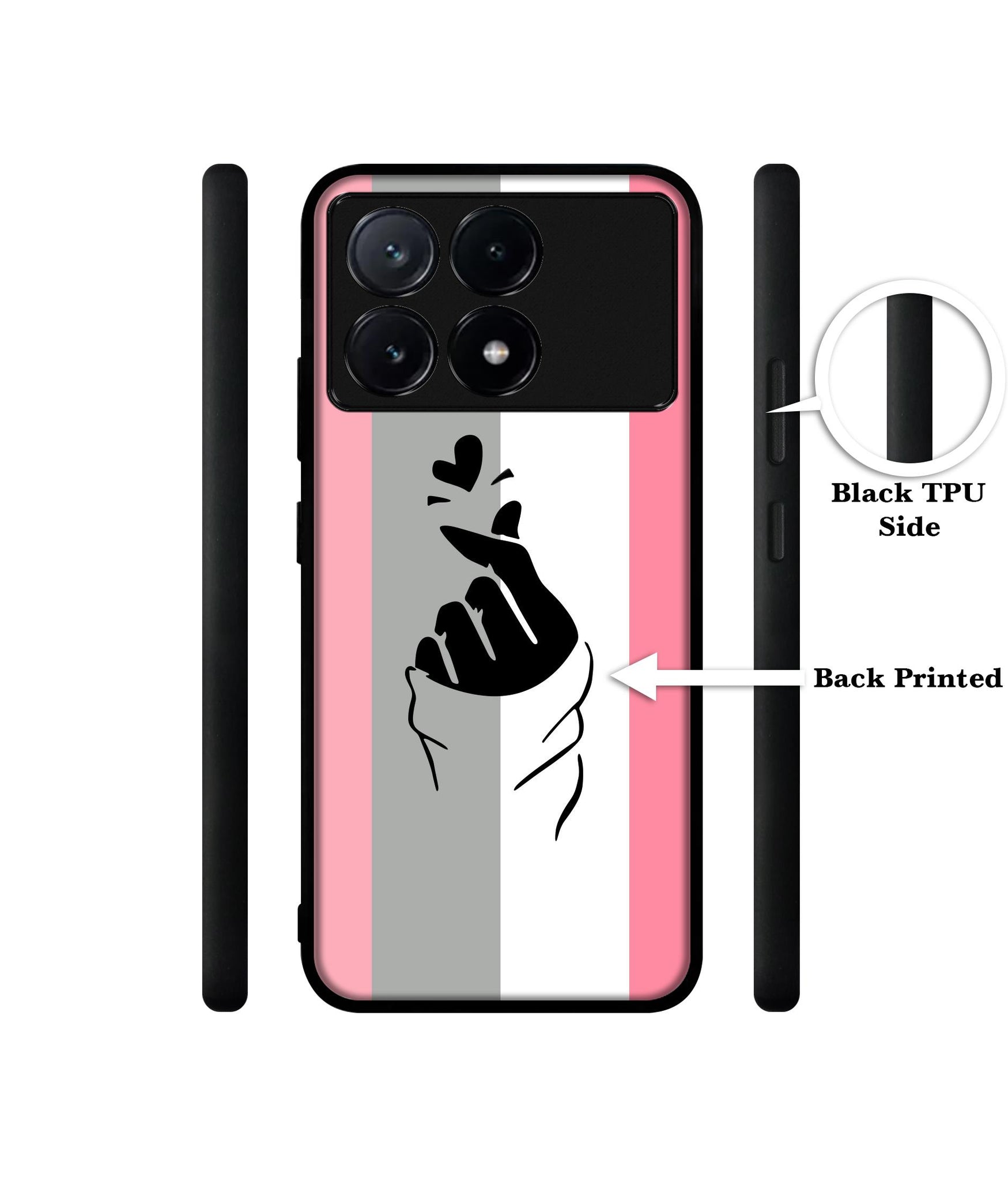 Cute Mini Love Design Designer 2D Printed Back Case Cover for Poco X6 Pro 5G / Mi Redmi K70E 5G