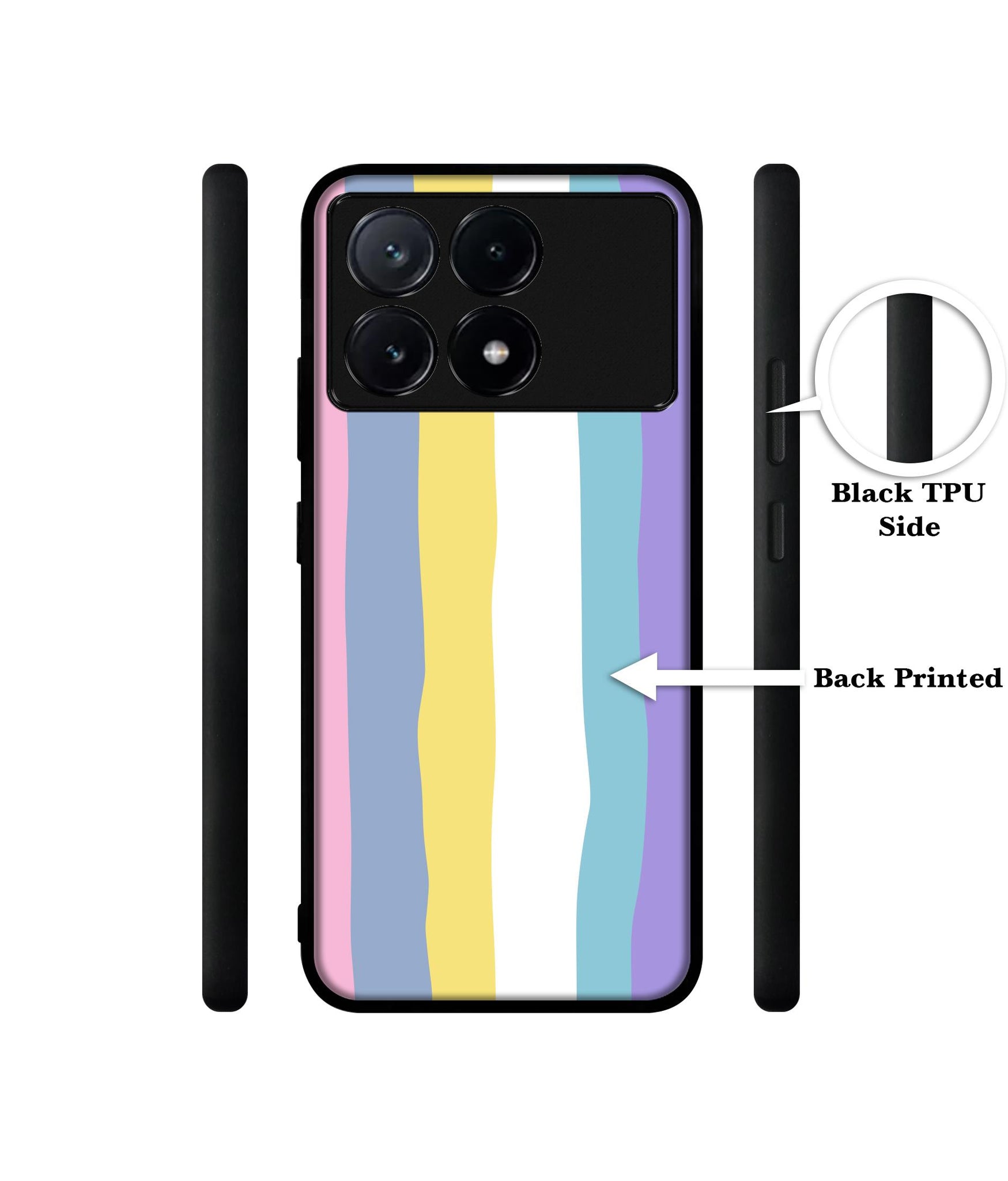 Beautiful Colors Design Designer 2D Printed Back Case Cover for Poco X6 Pro 5G / Mi Redmi K70E 5G