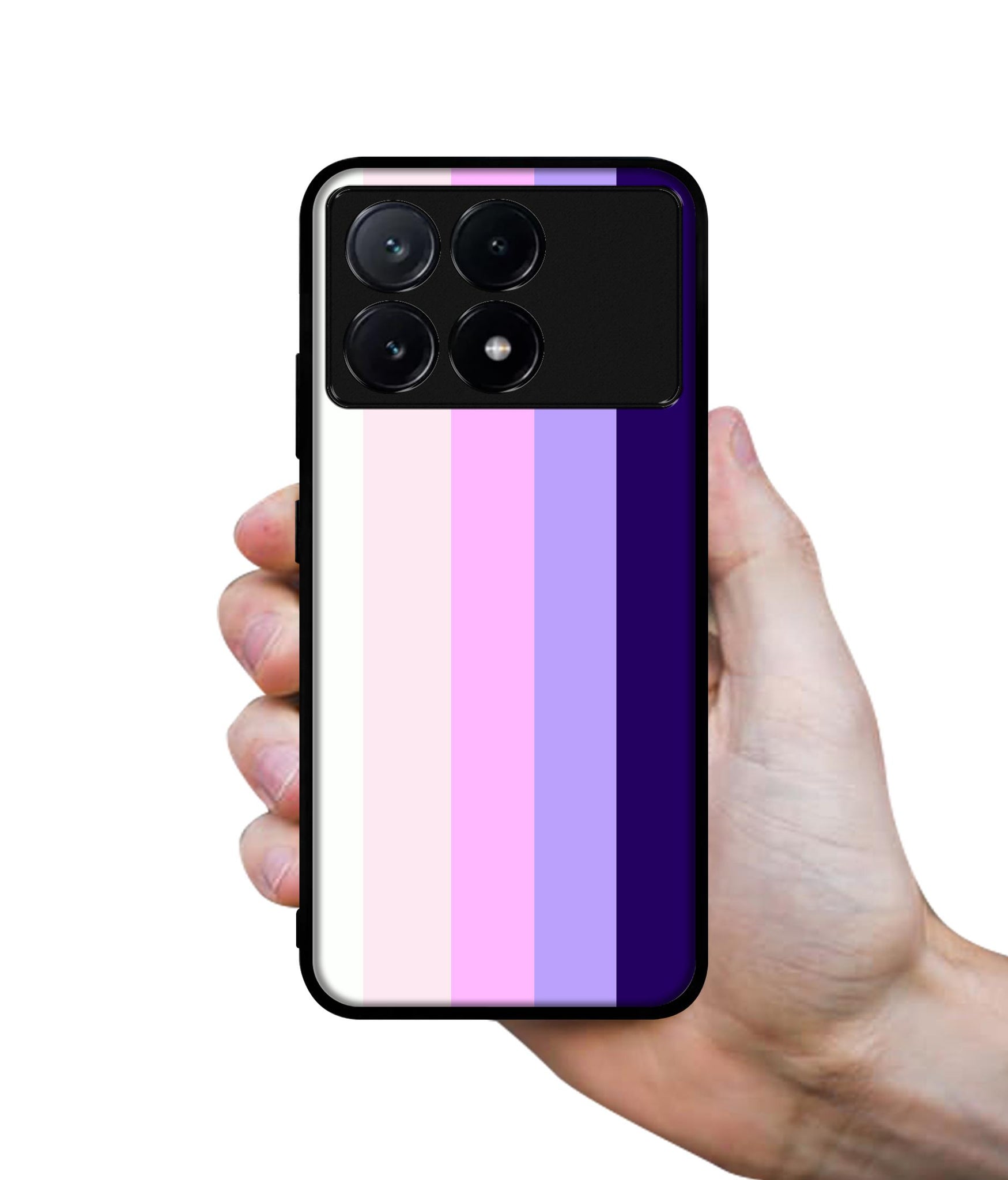 Pink and Purple Lines Design Designer 2D Printed Back Case Cover for Poco X6 Pro 5G / Mi Redmi K70E 5G