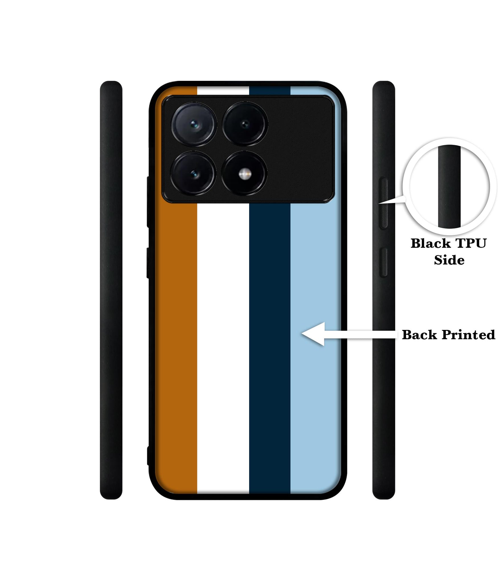 Color Stripes Design Designer 2D Printed Back Case Cover for Poco X6 Pro 5G / Mi Redmi K70E 5G