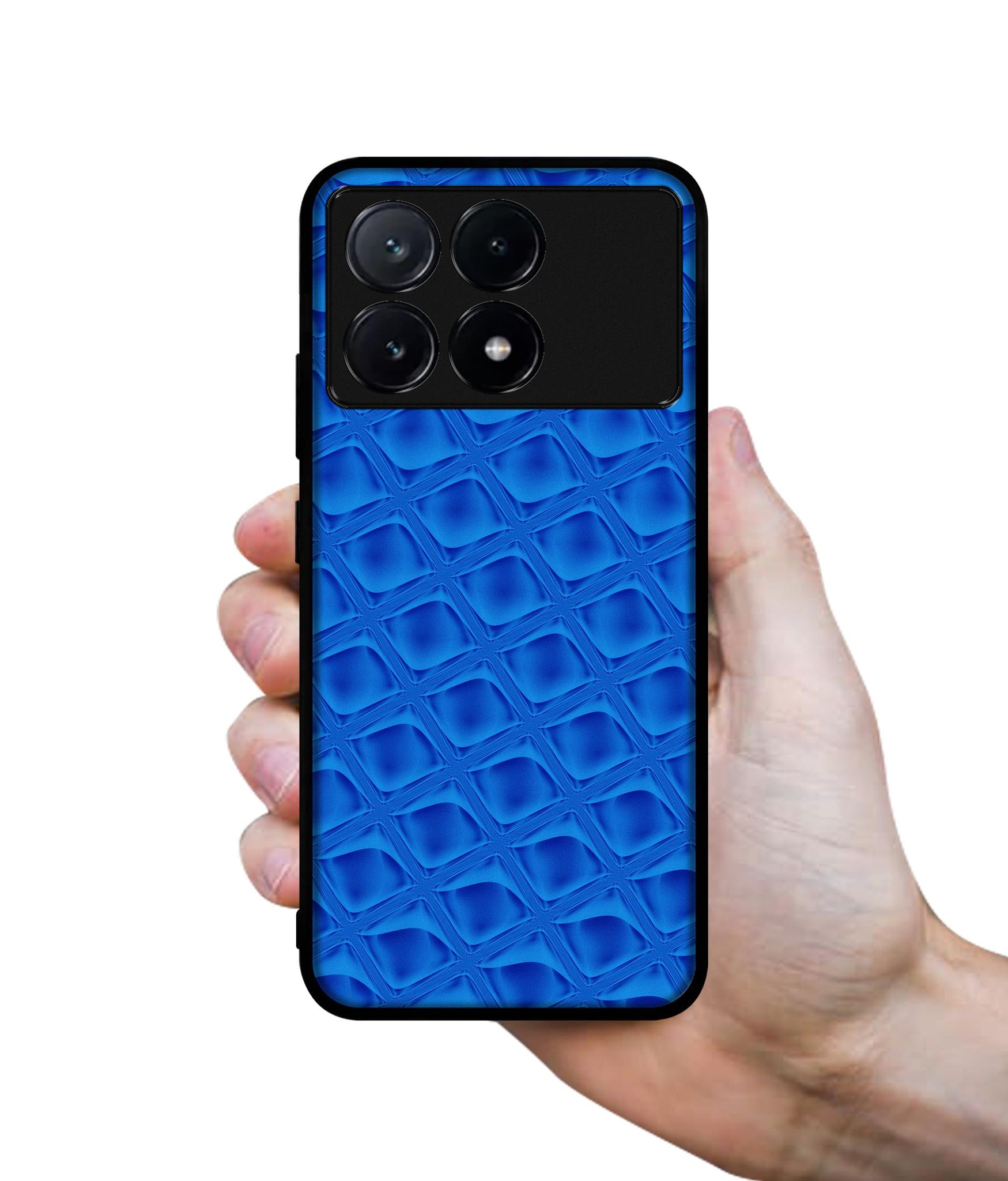 Blue Diamond Design Designer 2D Printed Back Case Cover for Poco X6 Pro 5G / Mi Redmi K70E 5G