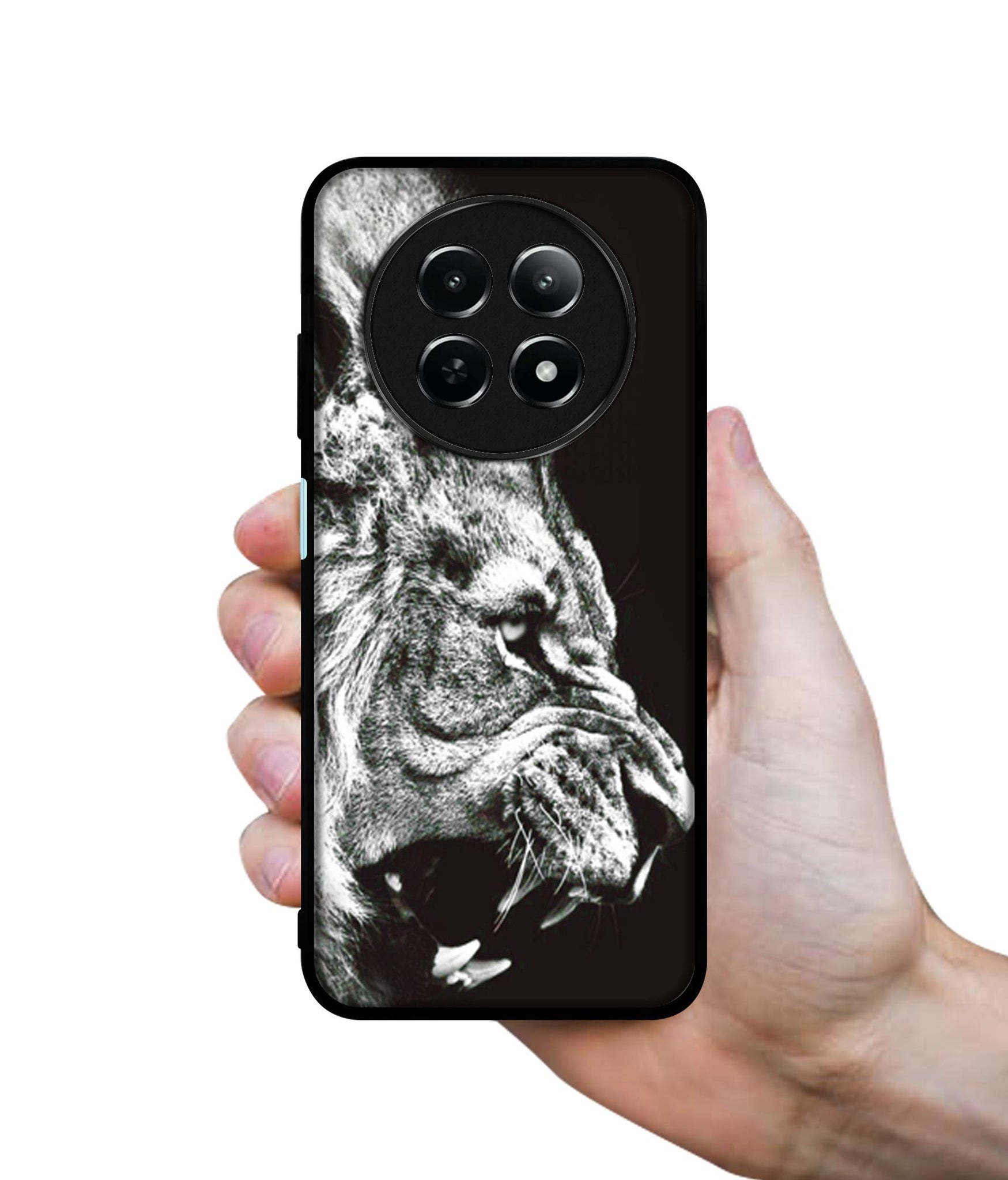 Angry Lion Design Designer 2D Printed Back Case Cover for Realme 12 5G / 13 5G / 12x 5G / C65 5G / Narzo 70x 5G / N65 5G