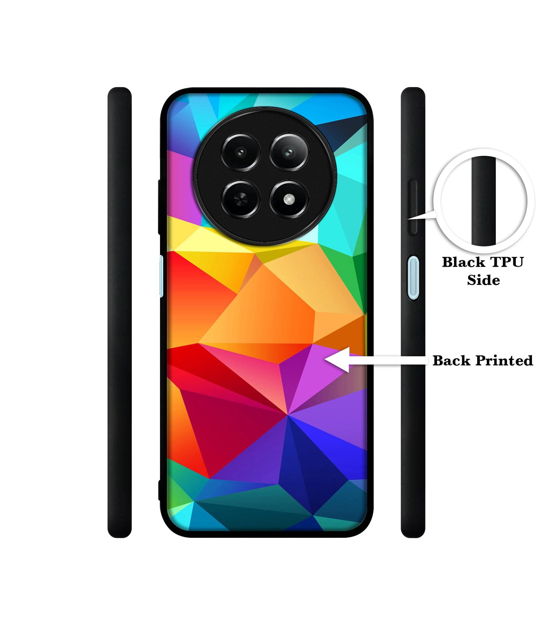 Colorful Pattern Design Designer 2D Printed Back Case Cover for Realme 12 5G / 13 5G / 12x 5G / C65 5G / Narzo 70x 5G / N65 5G