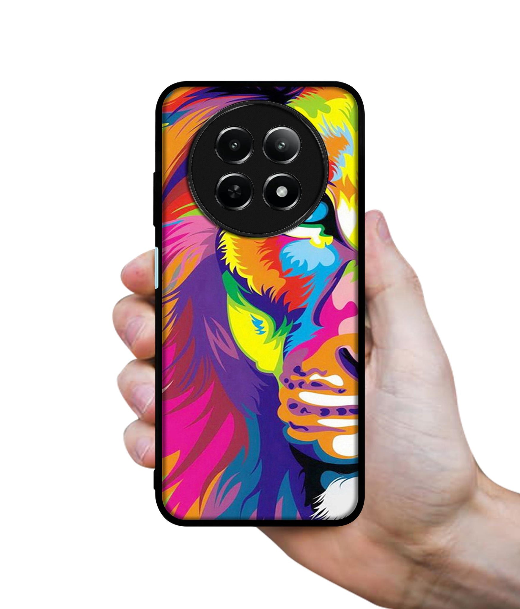 Lion Design Designer 2D Printed Back Case Cover for Realme 12 5G / 13 5G / 12x 5G / C65 5G / Narzo 70x 5G / N65 5G