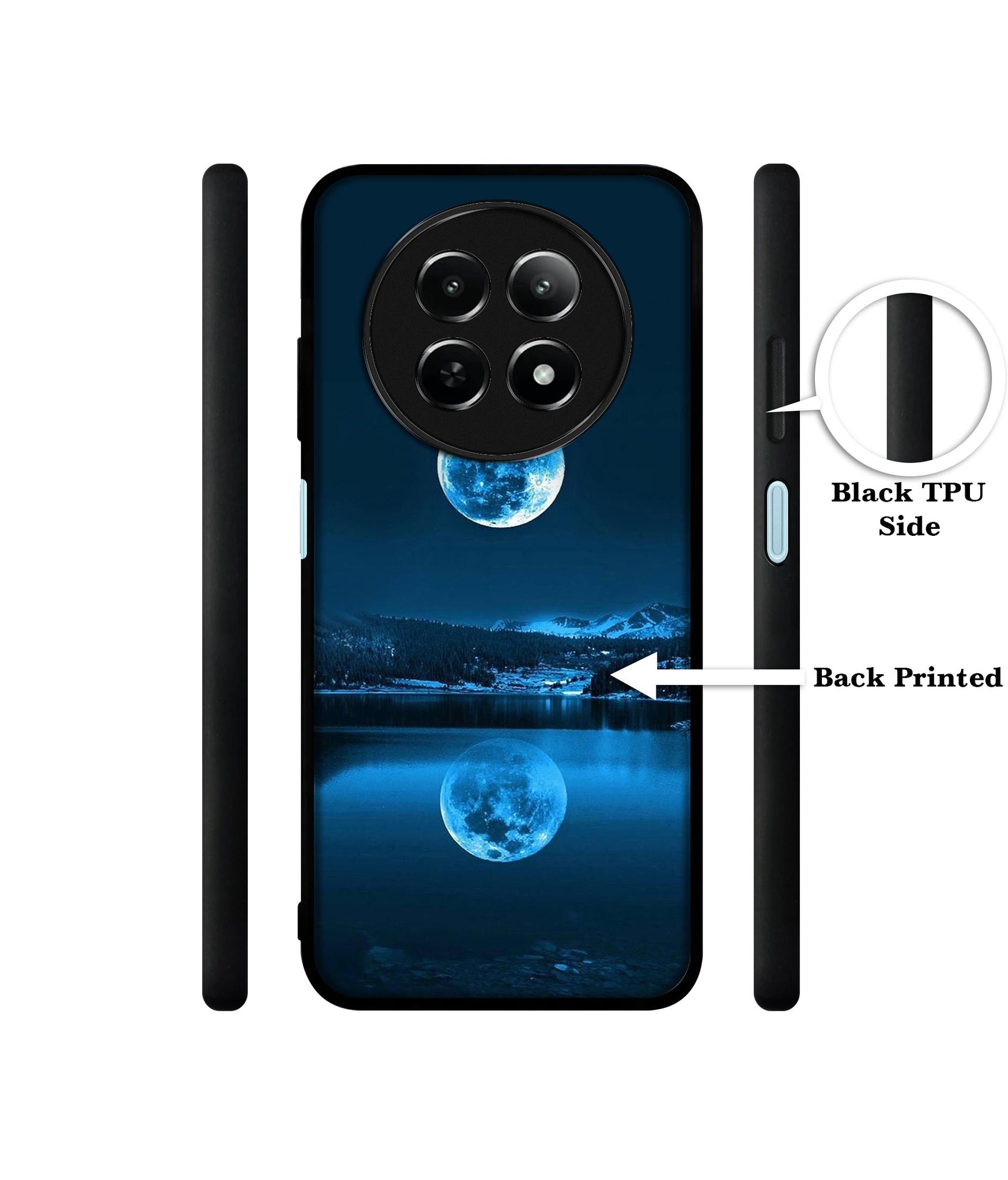 Moon Pattern Print Design Designer 2D Printed Back Case Cover for Realme 12 5G / 13 5G / 12x 5G / C65 5G / Narzo 70x 5G / N65 5G
