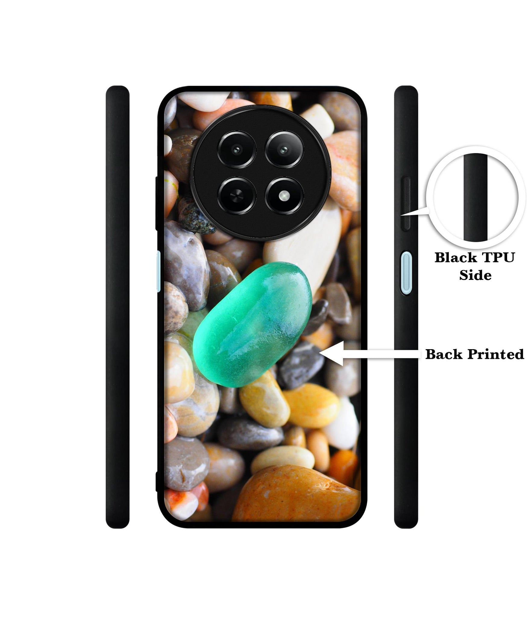Sea Stones Design Designer 2D Printed Back Case Cover for Realme 12 5G / 13 5G / 12x 5G / C65 5G / Narzo 70x 5G / N65 5G