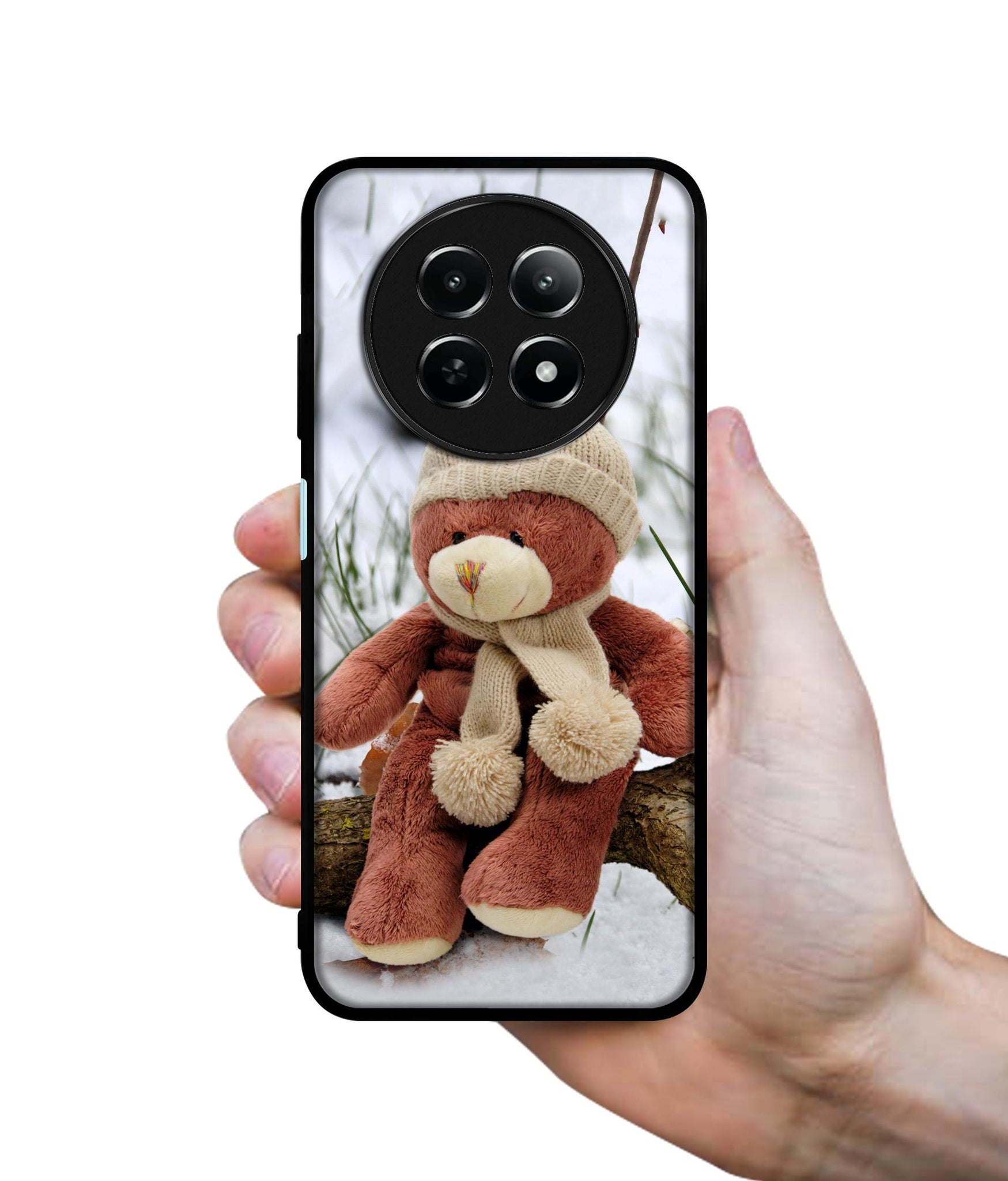 Woolen Bear Design Designer 2D Printed Back Case Cover for Realme 12 5G / 13 5G / 12x 5G / C65 5G / Narzo 70x 5G / N65 5G
