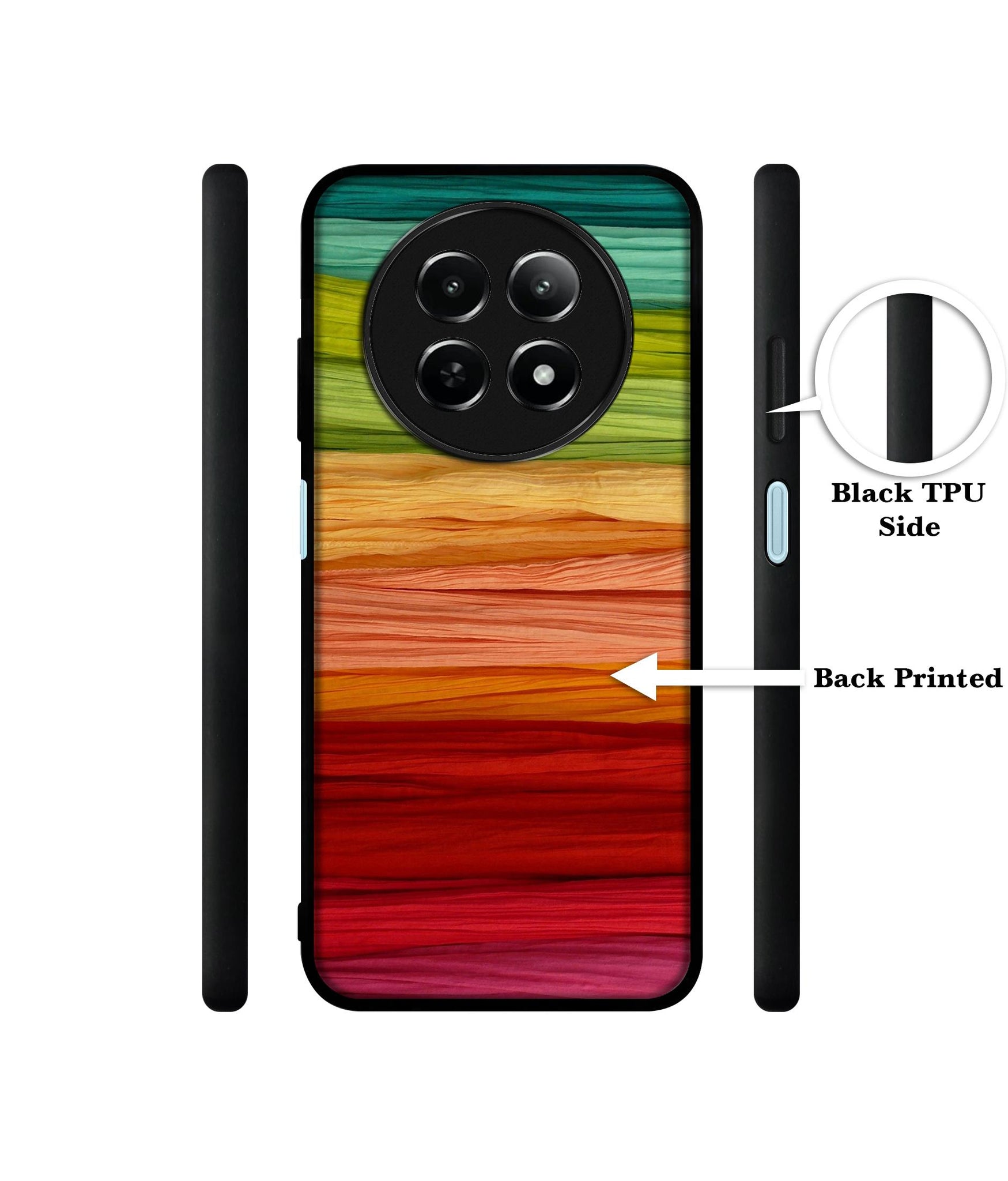 Colorful Thread Design Designer 2D Printed Back Case Cover for Realme 12 5G / 13 5G / 12x 5G / C65 5G / Narzo 70x 5G / N65 5G