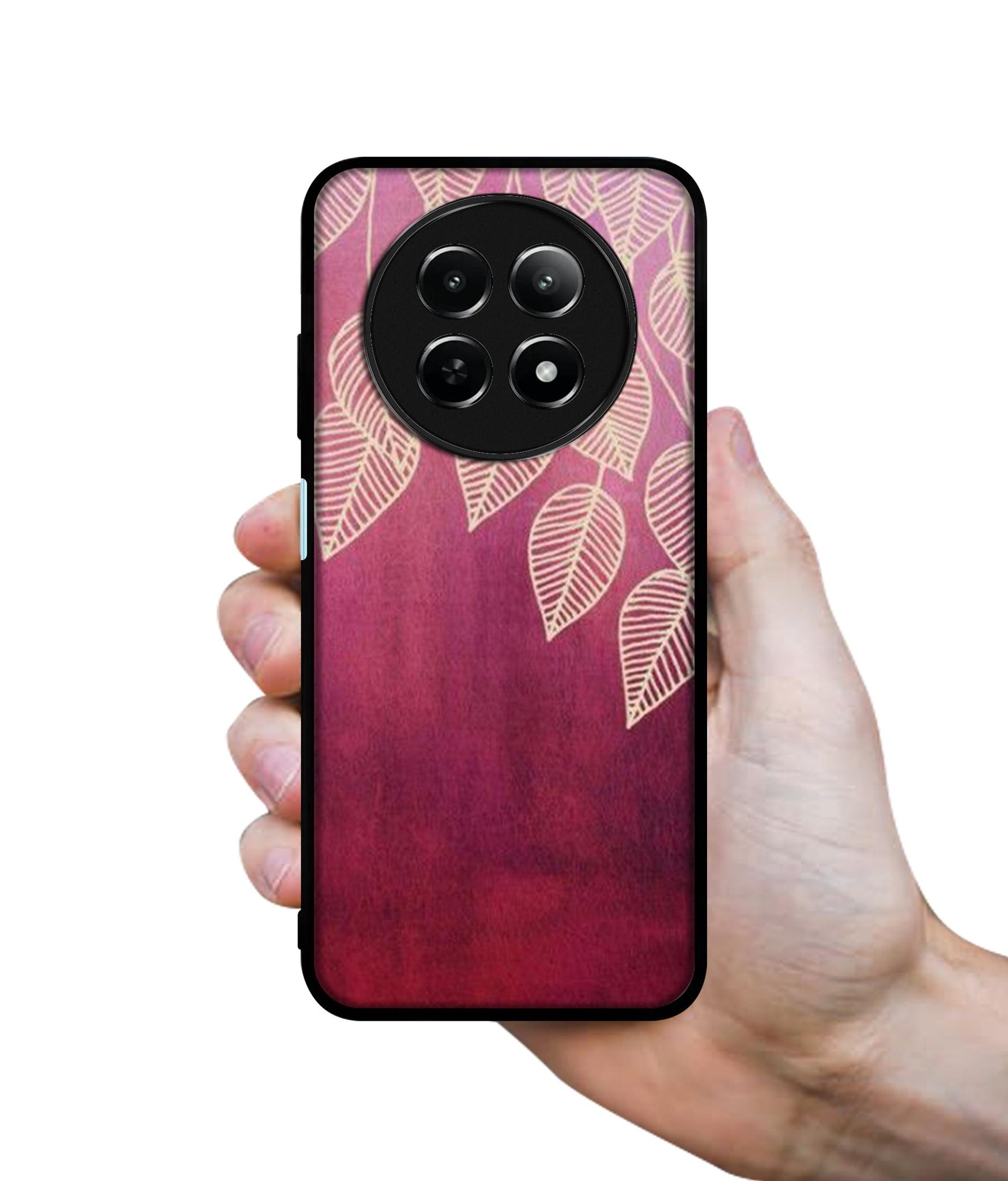 Leaf Pattern Design Designer 2D Printed Back Case Cover for Realme 12 5G / 13 5G / 12x 5G / C65 5G / Narzo 70x 5G / N65 5G
