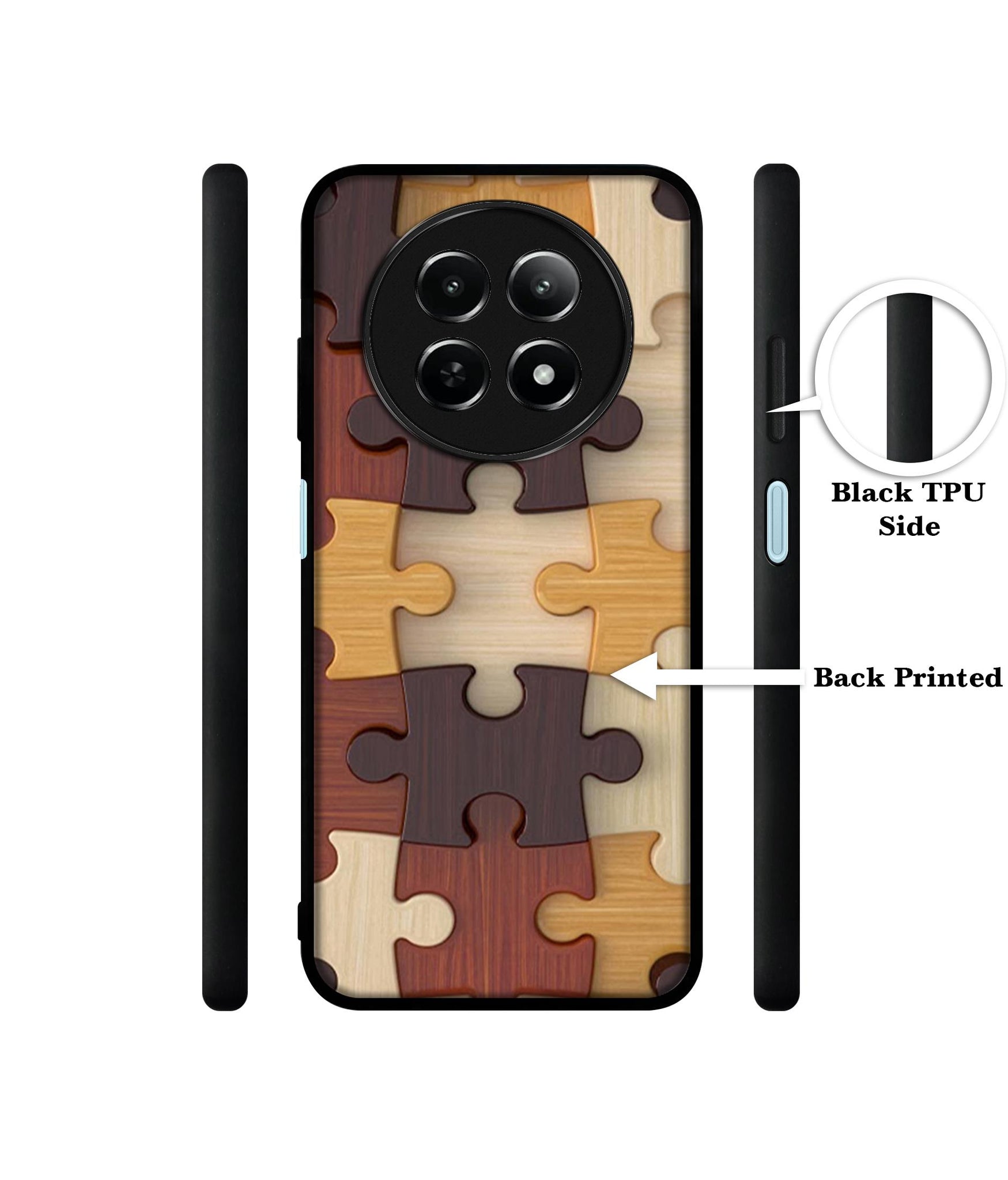 Puzzle Pattern Design Designer 2D Printed Back Case Cover for Realme 12 5G / 13 5G / 12x 5G / C65 5G / Narzo 70x 5G / N65 5G