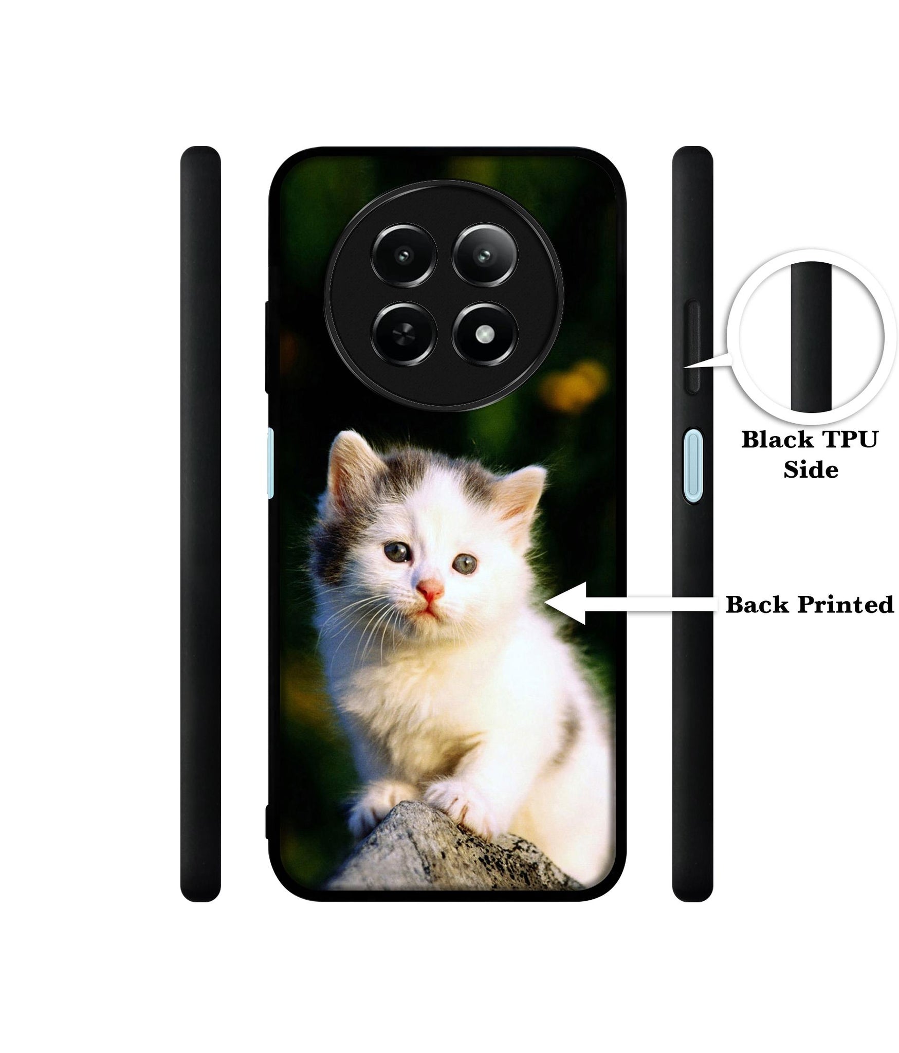 Sweet Cat Design Designer 2D Printed Back Case Cover for Realme 12 5G / 13 5G / 12x 5G / C65 5G / Narzo 70x 5G / N65 5G