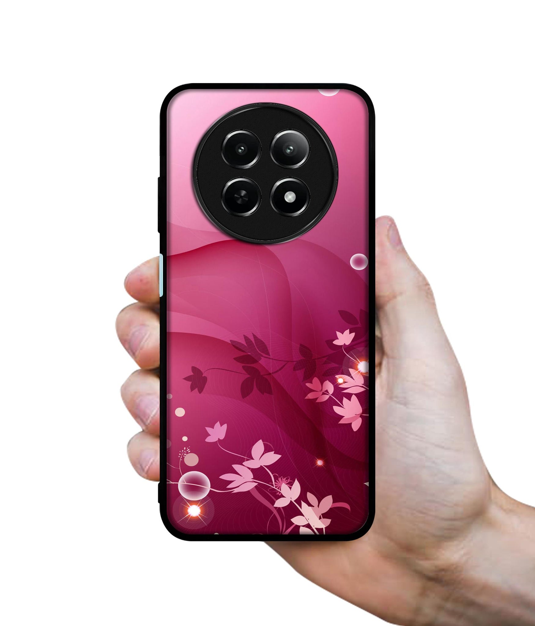 Pink Abstract Design Designer 2D Printed Back Case Cover for Realme 12 5G / 13 5G / 12x 5G / C65 5G / Narzo 70x 5G / N65 5G