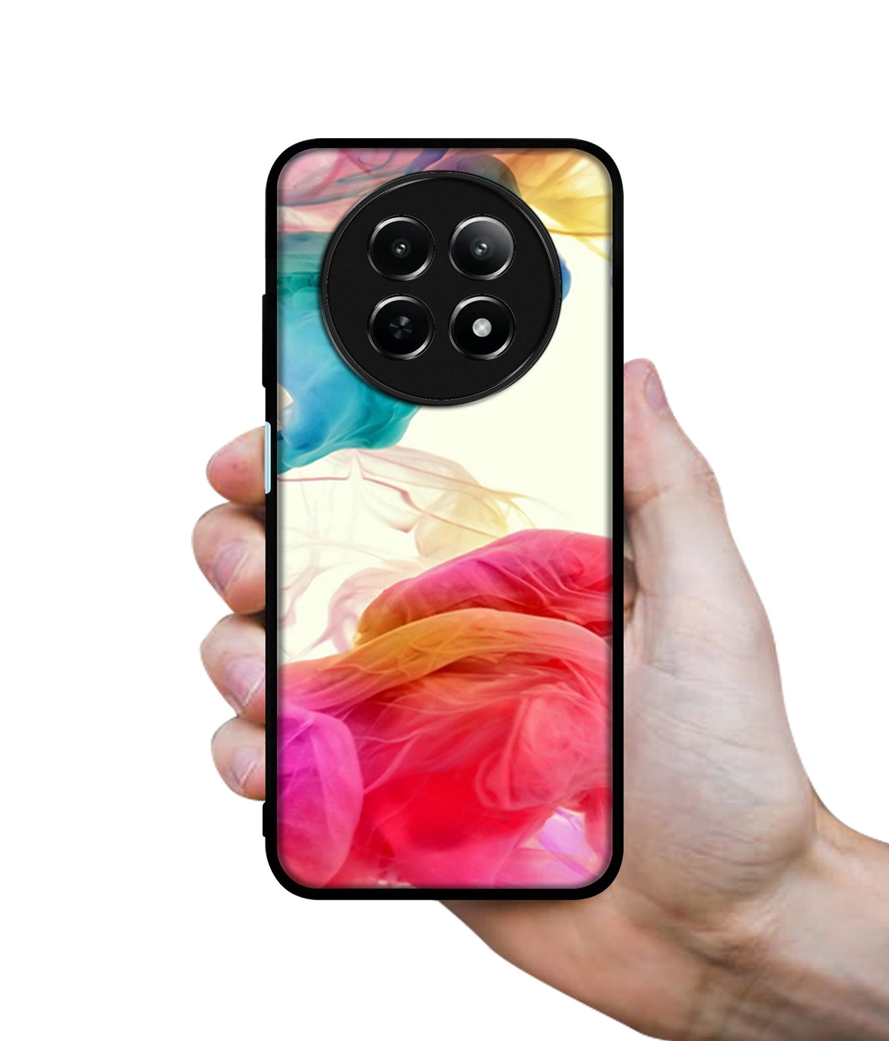 Colored Smoke Design Designer 2D Printed Back Case Cover for Realme 12 5G / 13 5G / 12x 5G / C65 5G / Narzo 70x 5G / N65 5G