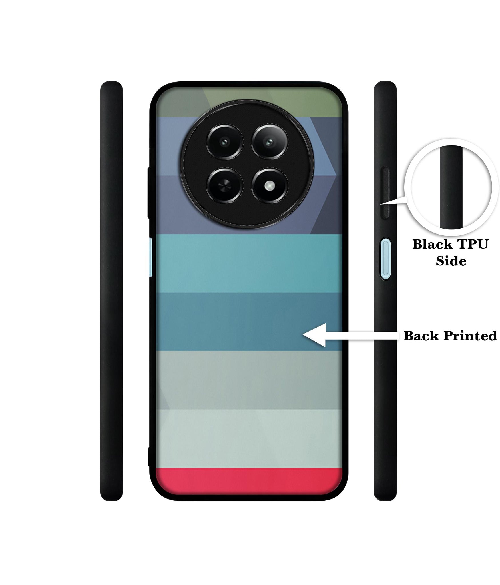 Colorful Lines Design Designer 2D Printed Back Case Cover for Realme 12 5G / 13 5G / 12x 5G / C65 5G / Narzo 70x 5G / N65 5G