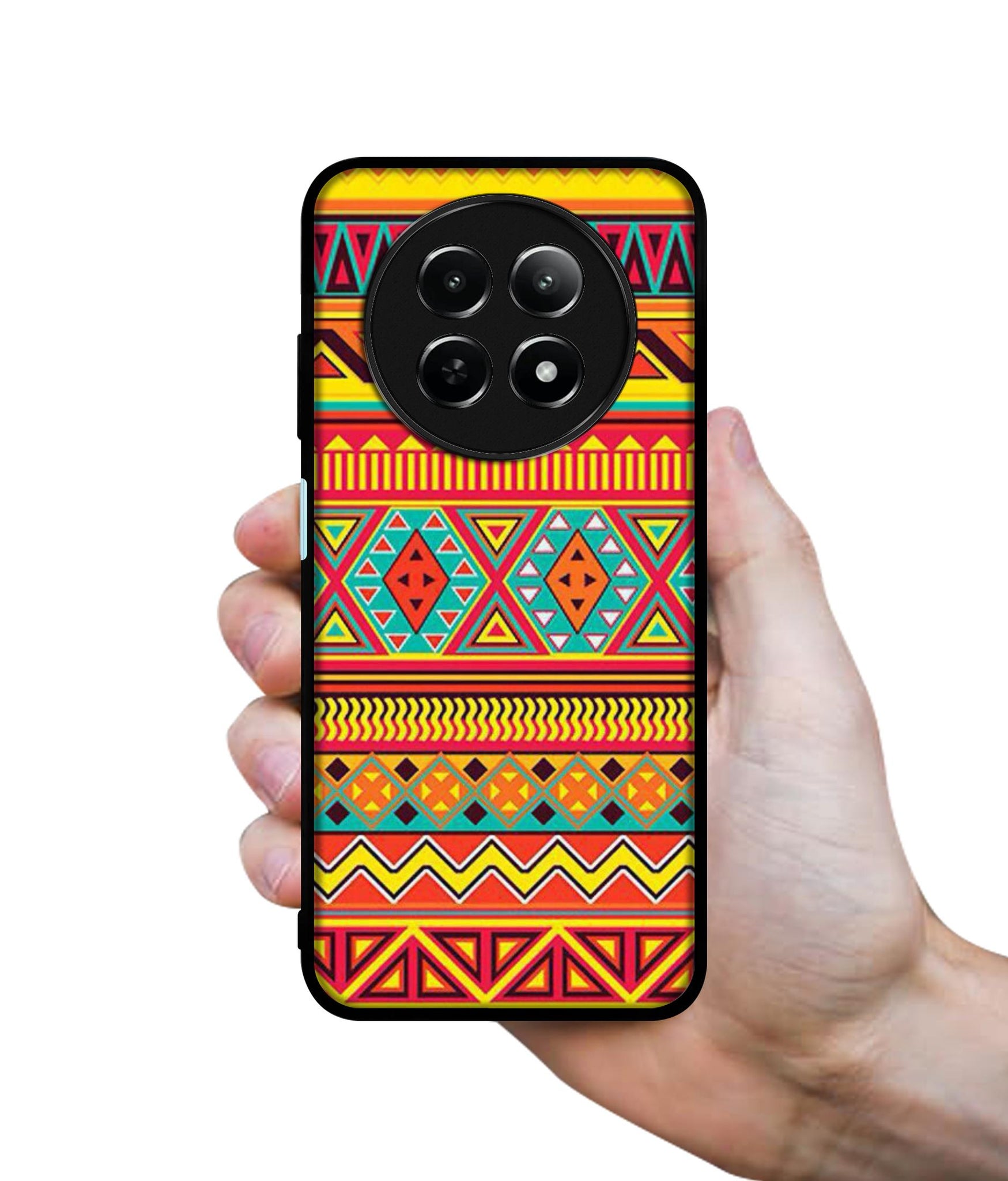 Artistic Rangoli Design Designer 2D Printed Back Case Cover for Realme 12 5G / 13 5G / 12x 5G / C65 5G / Narzo 70x 5G / N65 5G