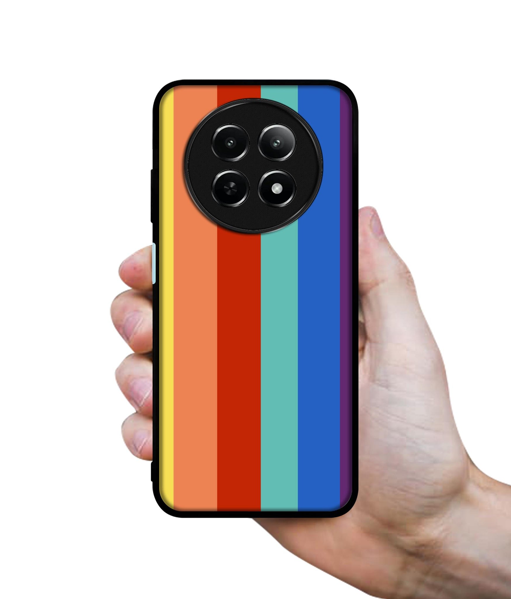 Rainbow Colors Design Designer 2D Printed Back Case Cover for Realme 12 5G / 13 5G / 12x 5G / C65 5G / Narzo 70x 5G / N65 5G