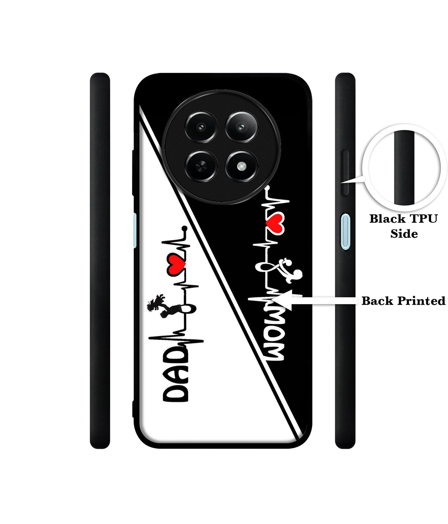 Mom and Dad Lover Design Designer 2D Printed Back Case Cover for Realme 12 5G / 13 5G / 12x 5G / C65 5G / Narzo 70x 5G / N65 5G