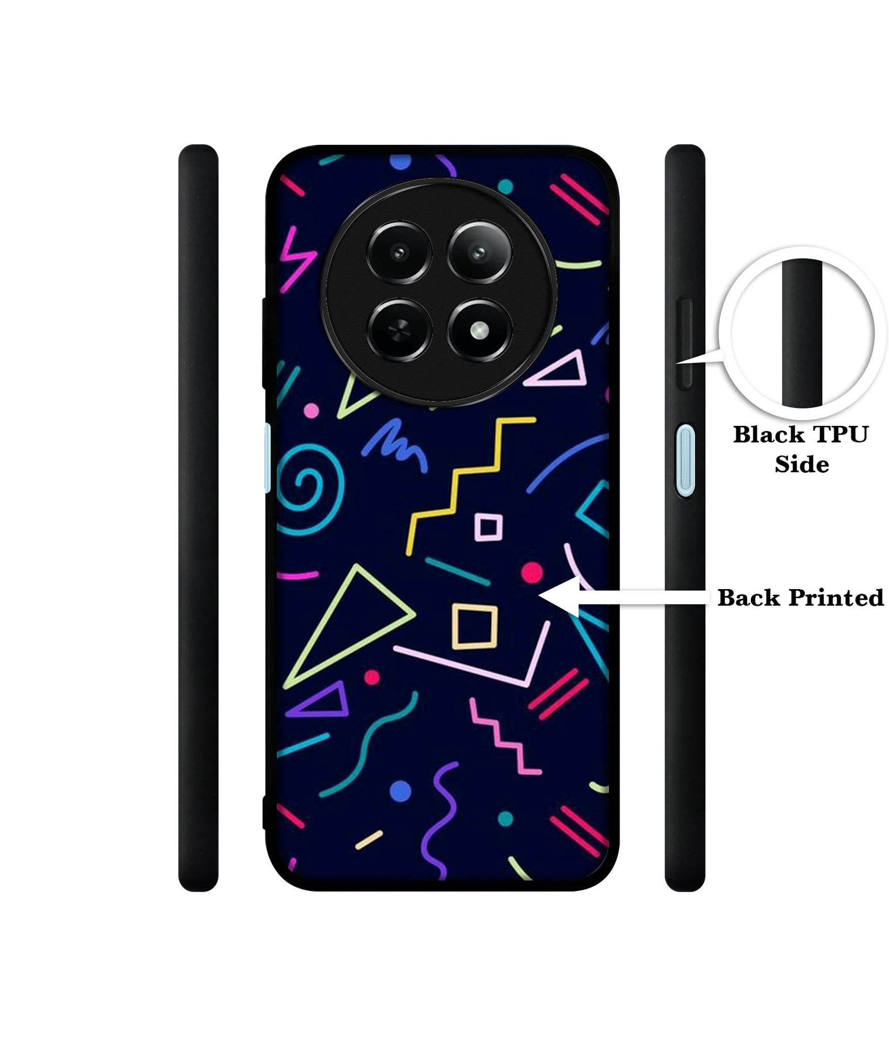 Retro Abstract Design Designer 2D Printed Back Case Cover for Realme 12 5G / 13 5G / 12x 5G / C65 5G / Narzo 70x 5G / N65 5G