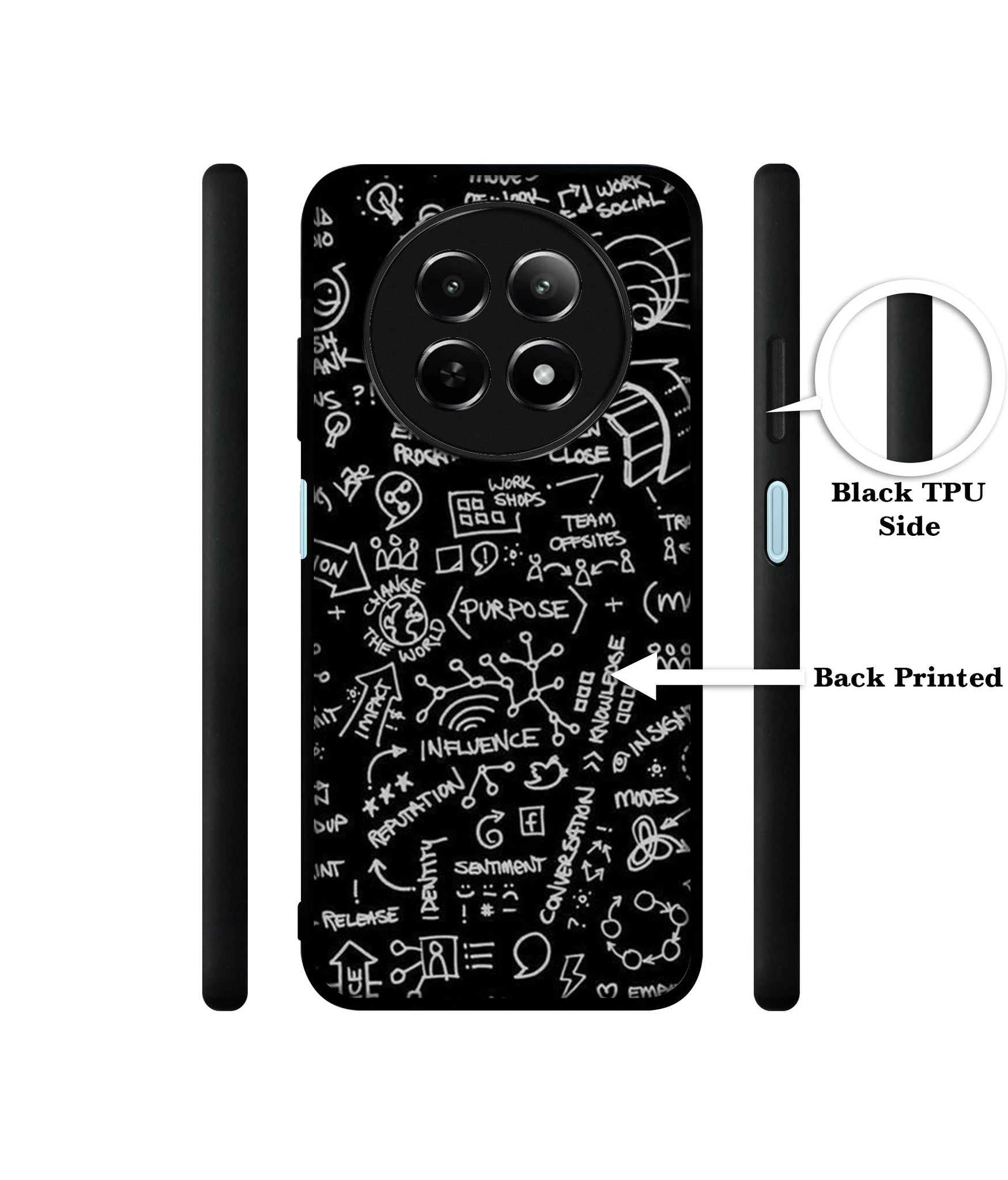 Formulas Design Designer 2D Printed Back Case Cover for Realme 12 5G / 13 5G / 12x 5G / C65 5G / Narzo 70x 5G / N65 5G