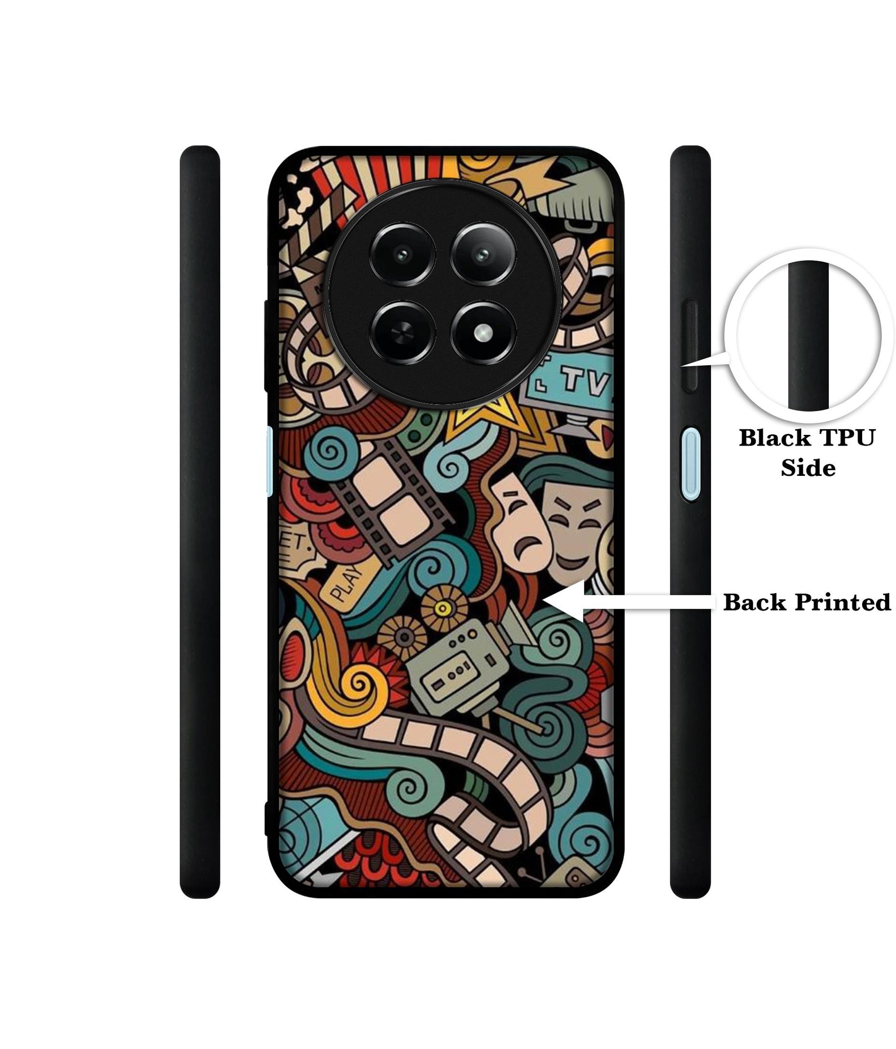 Movies Design Designer 2D Printed Back Case Cover for Realme 12 5G / 13 5G / 12x 5G / C65 5G / Narzo 70x 5G / N65 5G