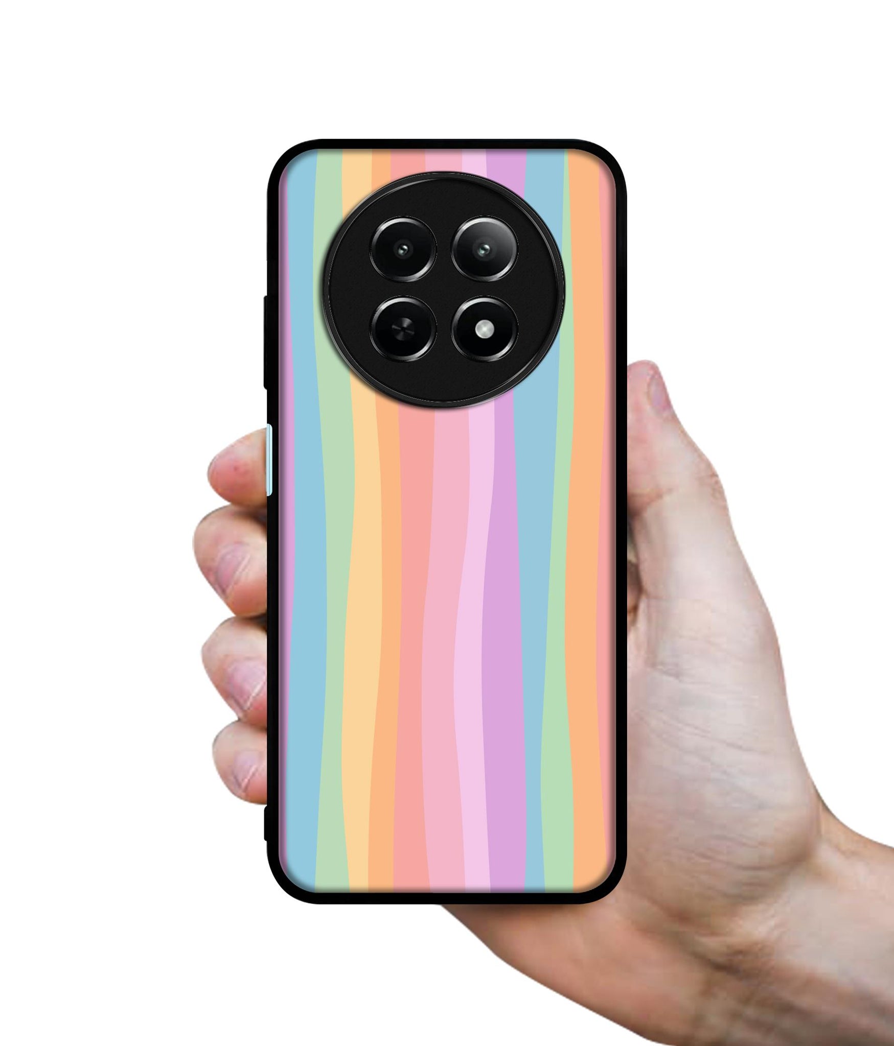 Cool Rainbow Design Designer 2D Printed Back Case Cover for Realme 12 5G / 13 5G / 12x 5G / C65 5G / Narzo 70x 5G / N65 5G