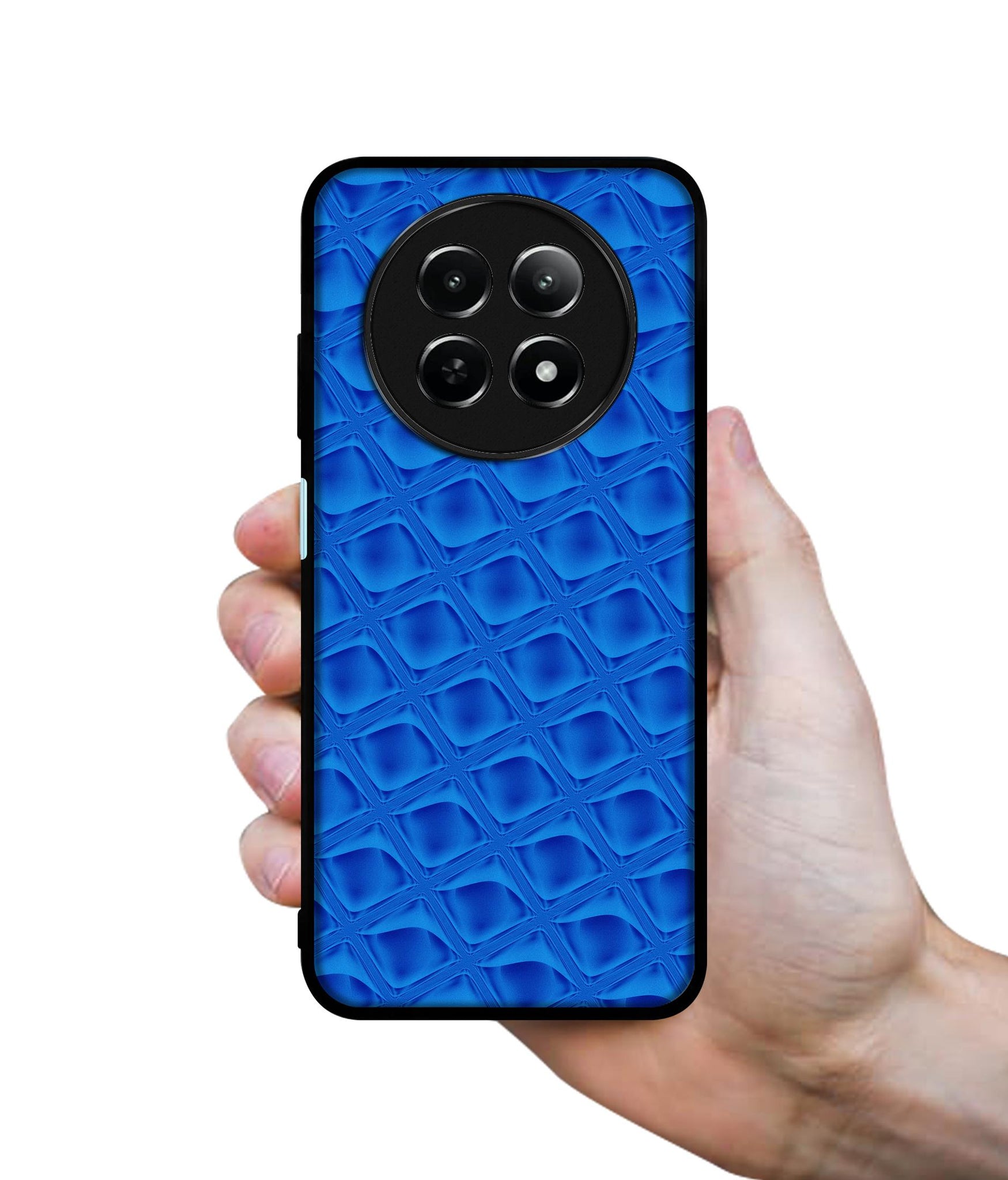 Blue Diamond Design Designer 2D Printed Back Case Cover for Realme 12 5G / 13 5G / 12x 5G / C65 5G / Narzo 70x 5G / N65 5G