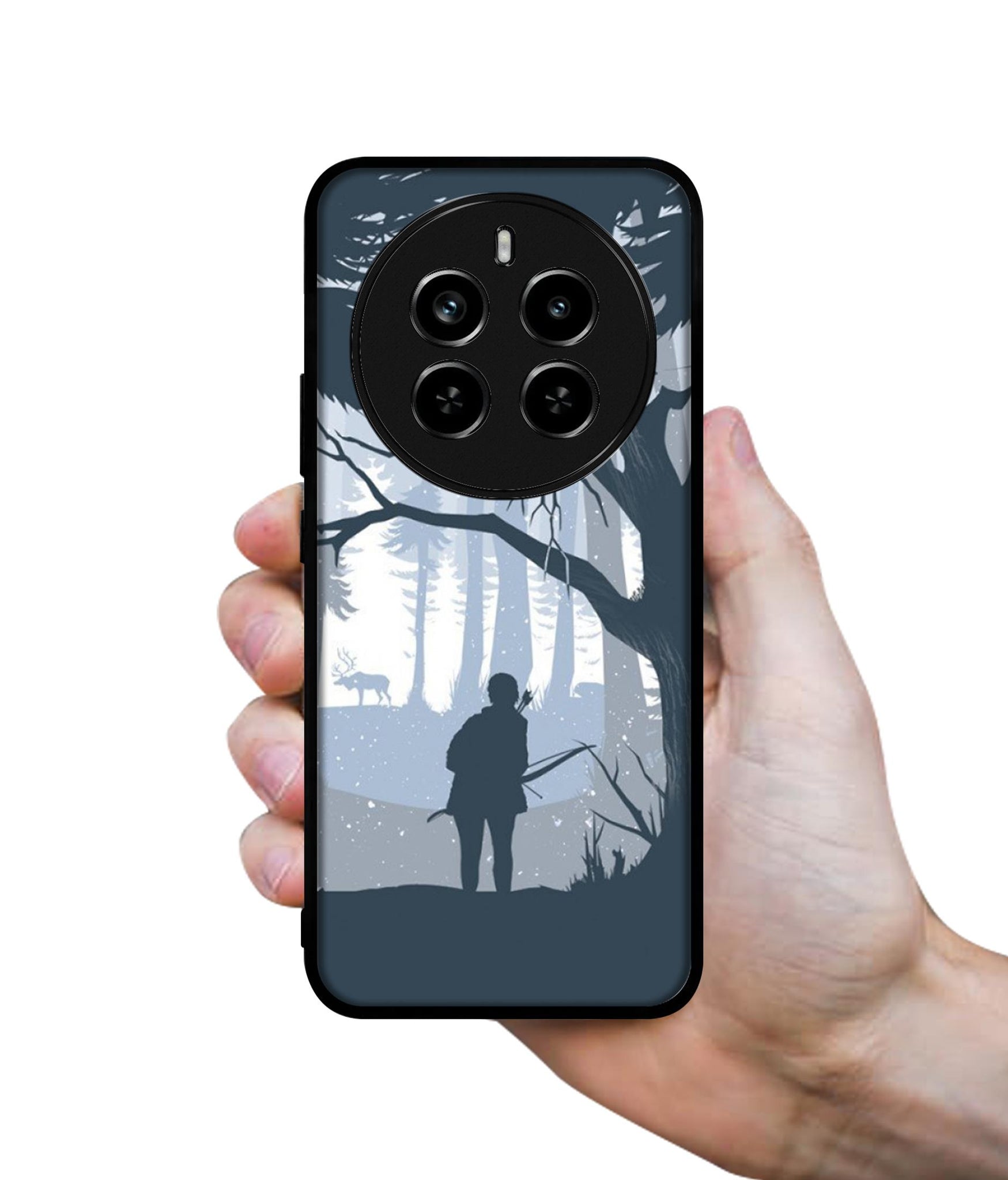 Hunter Design Designer 2D Printed Back Case Cover for Realme 12 Plus 5G / P1 5G / Narzo 70 5G / 70 Pro 5G