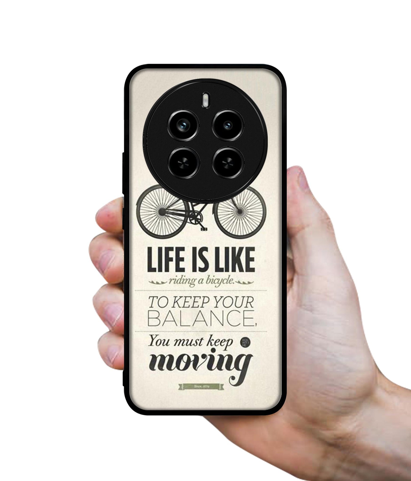 Life is Like Moving Design Designer 2D Printed Back Case Cover for Realme 12 Plus 5G / P1 5G / Narzo 70 5G / 70 Pro 5G