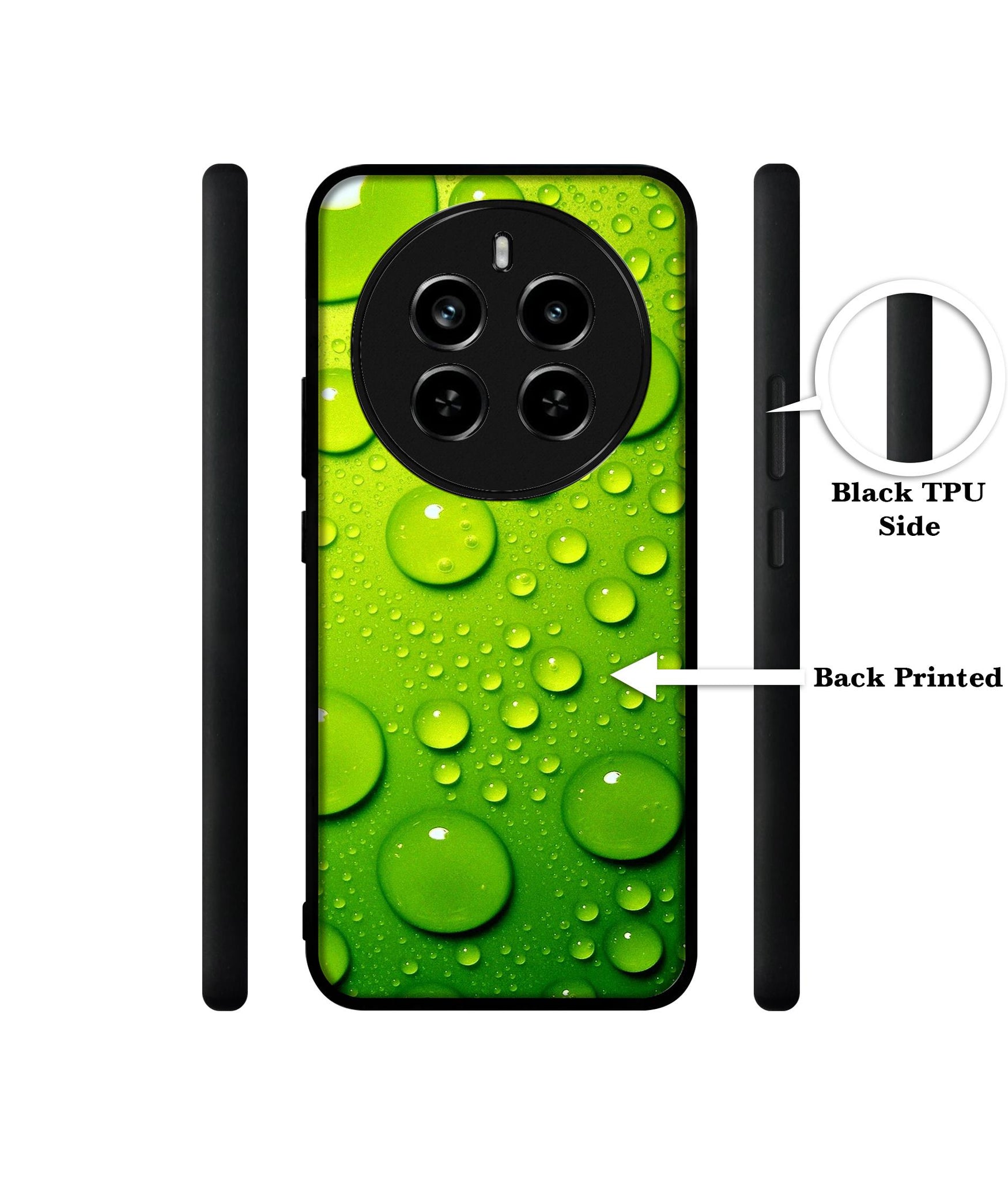 Green Bubbles Design Designer 2D Printed Back Case Cover for Realme 12 Plus 5G / P1 5G / Narzo 70 5G / 70 Pro 5G