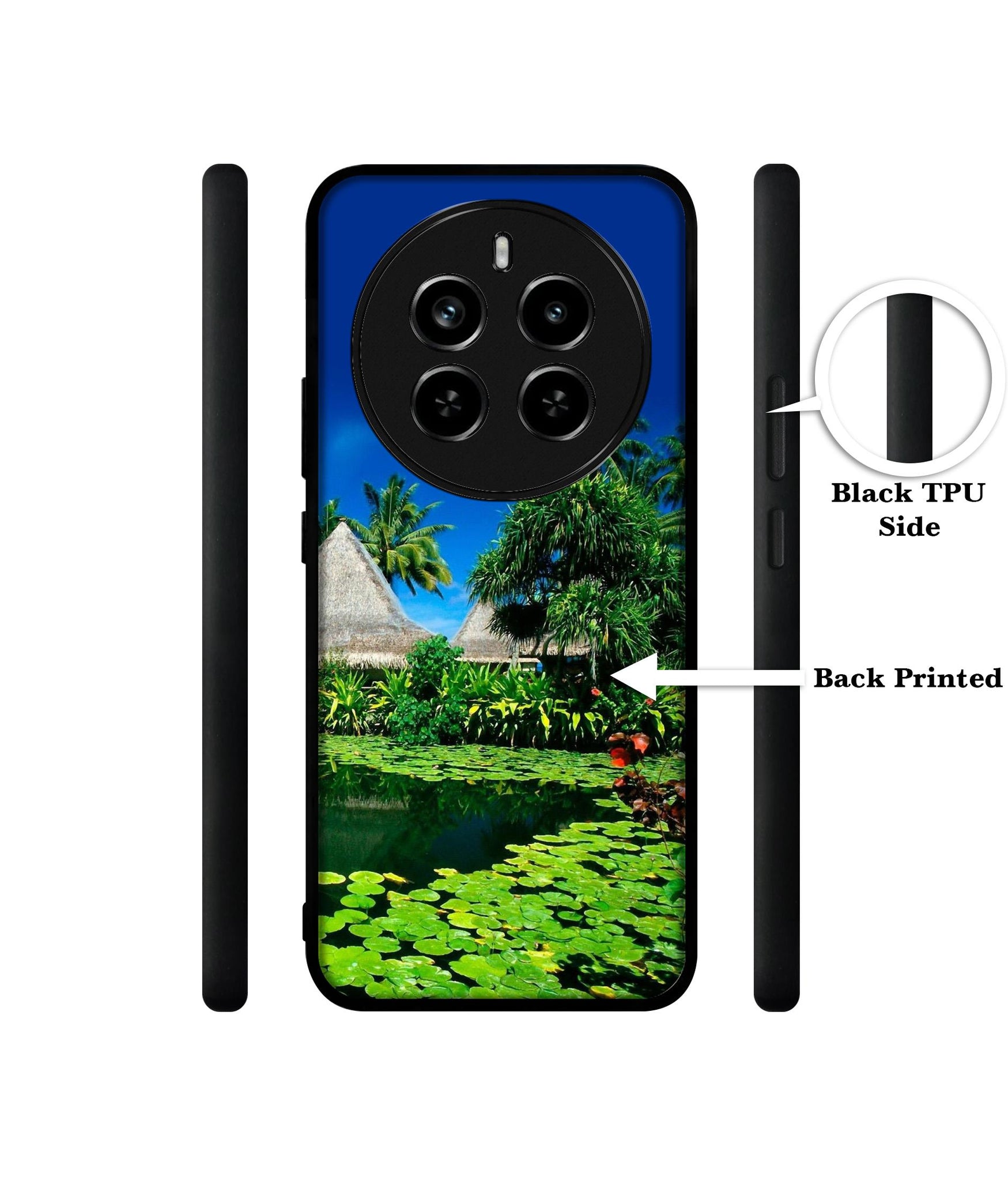 Tropics Water Design Designer 2D Printed Back Case Cover for Realme 12 Plus 5G / P1 5G / Narzo 70 5G / 70 Pro 5G