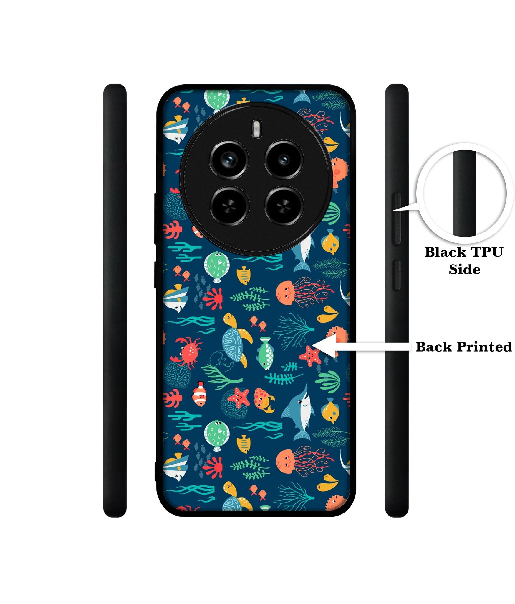 Aquarium Texture Design Designer 2D Printed Back Case Cover for Realme 12 Plus 5G / P1 5G / Narzo 70 5G / 70 Pro 5G