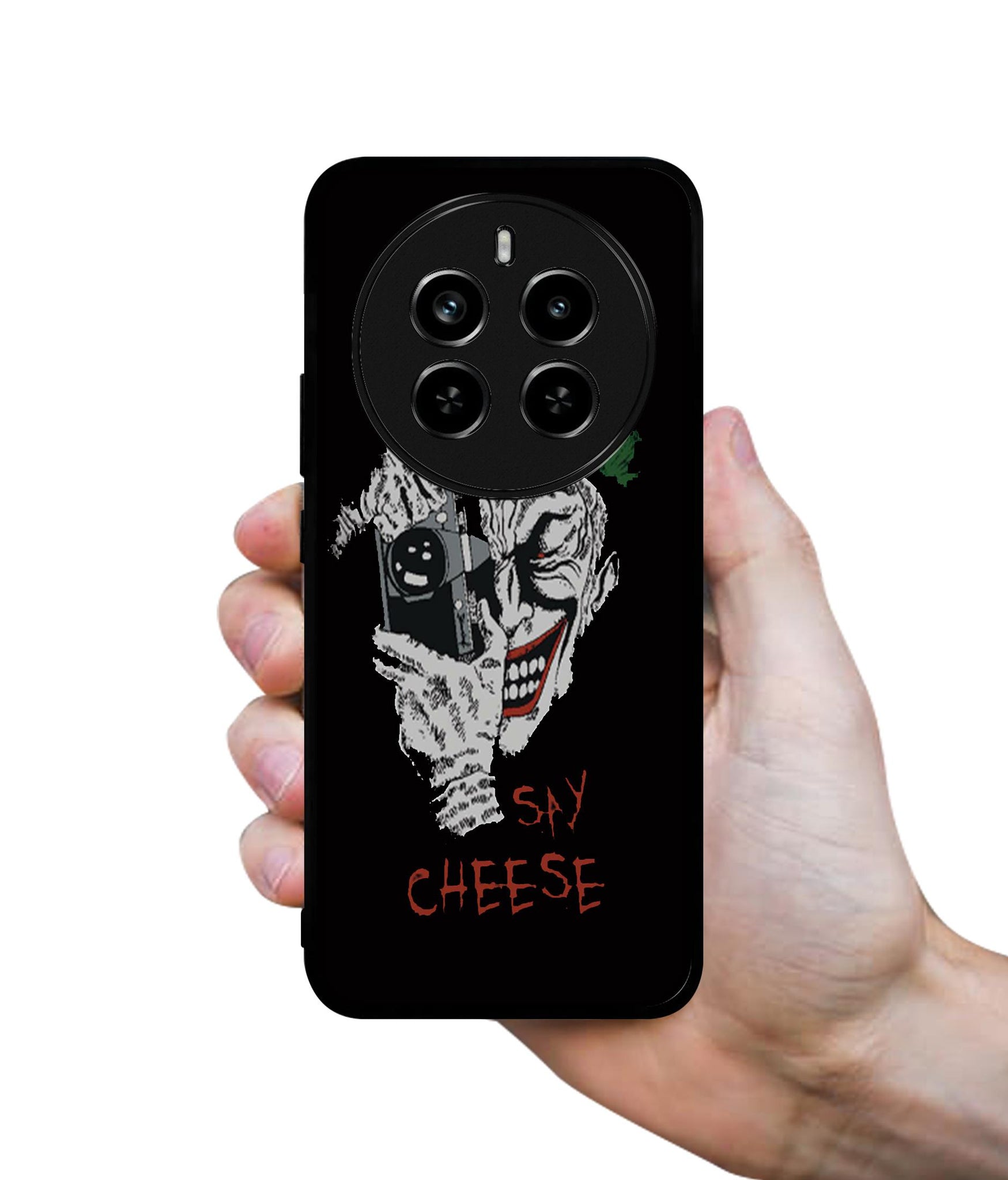 Joker Say Cheese Design Designer 2D Printed Back Case Cover for Realme 12 Plus 5G / P1 5G / Narzo 70 5G / 70 Pro 5G